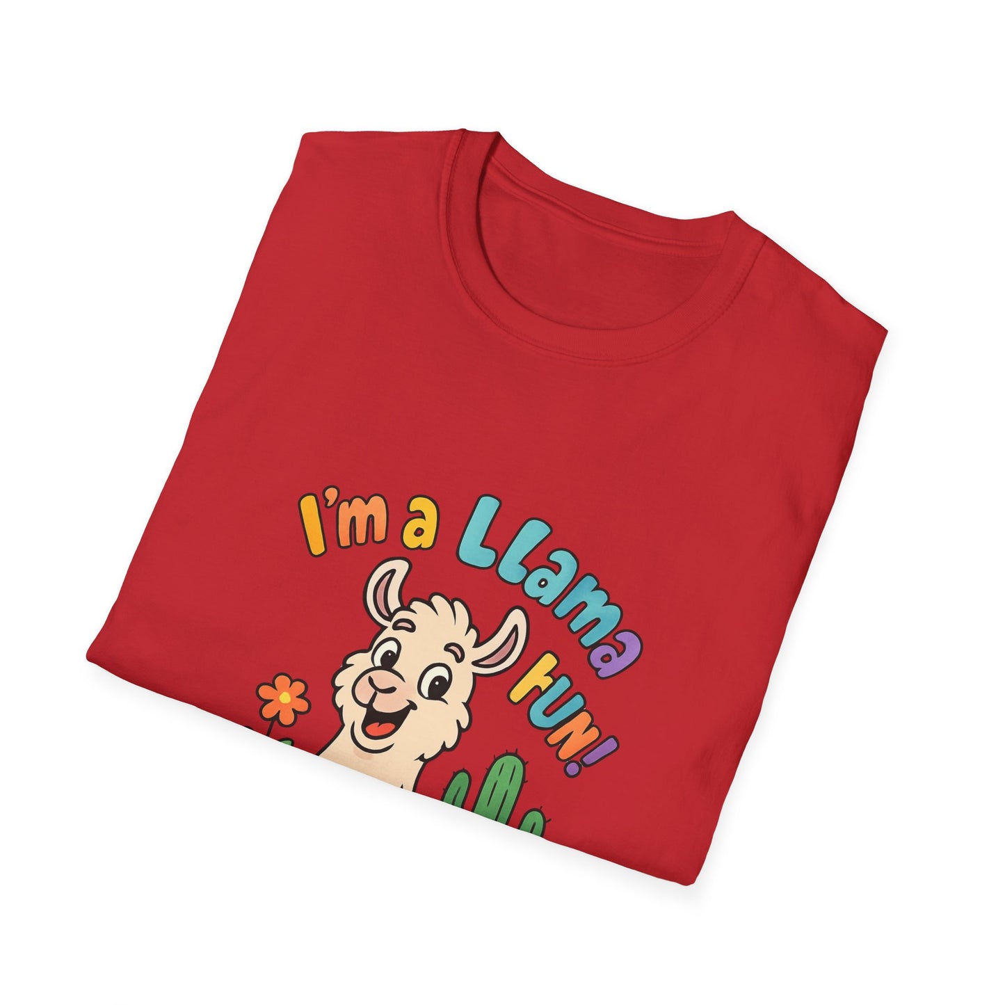 Cute Llama Graphic T-Shirt, Fun Summer Tee, Gift for Animal Lovers, Casual Wear, Family Reunion Shirt, Birthday Gift Idea