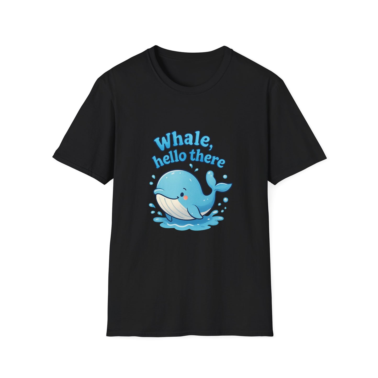 Whale Hello There T-Shirt, Cute Whale Graphic Tee, Unisex Whale Shirt, Fun Sea Life Apparel, Ocean Lover Gift, Beach Vacation Top