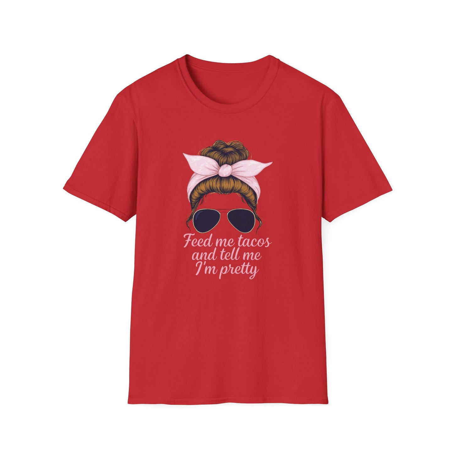 Feed Me Tacos Unisex T-Shirt, Funny Graphic Tee, Cute Summer Shirt, Gift for Taco Lovers, Casual Wear, Foodie Apparel