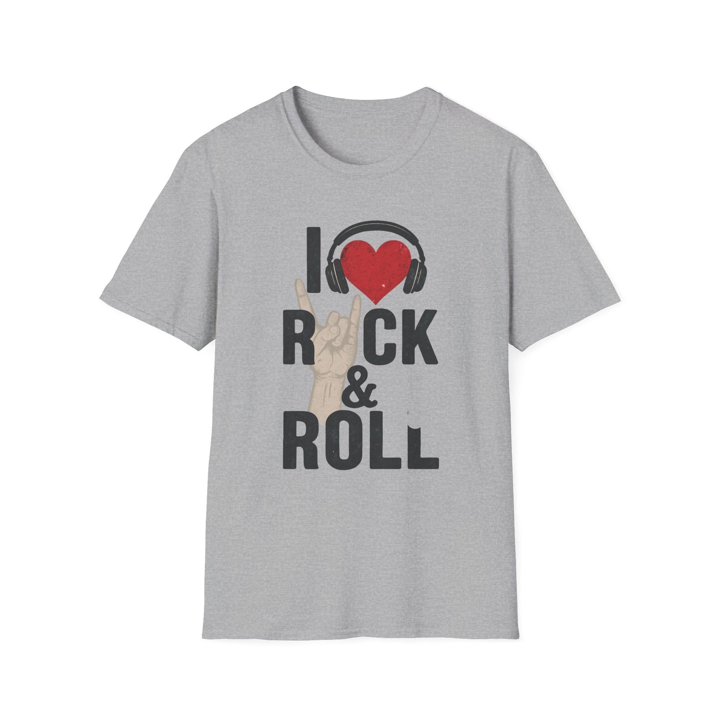 Rock & Roll Unisex Softstyle T-Shirt - Music Lover's Casual Wear, Concert Tee, Gift for Musicians, Rocker Fashion, Music Festival Shirt