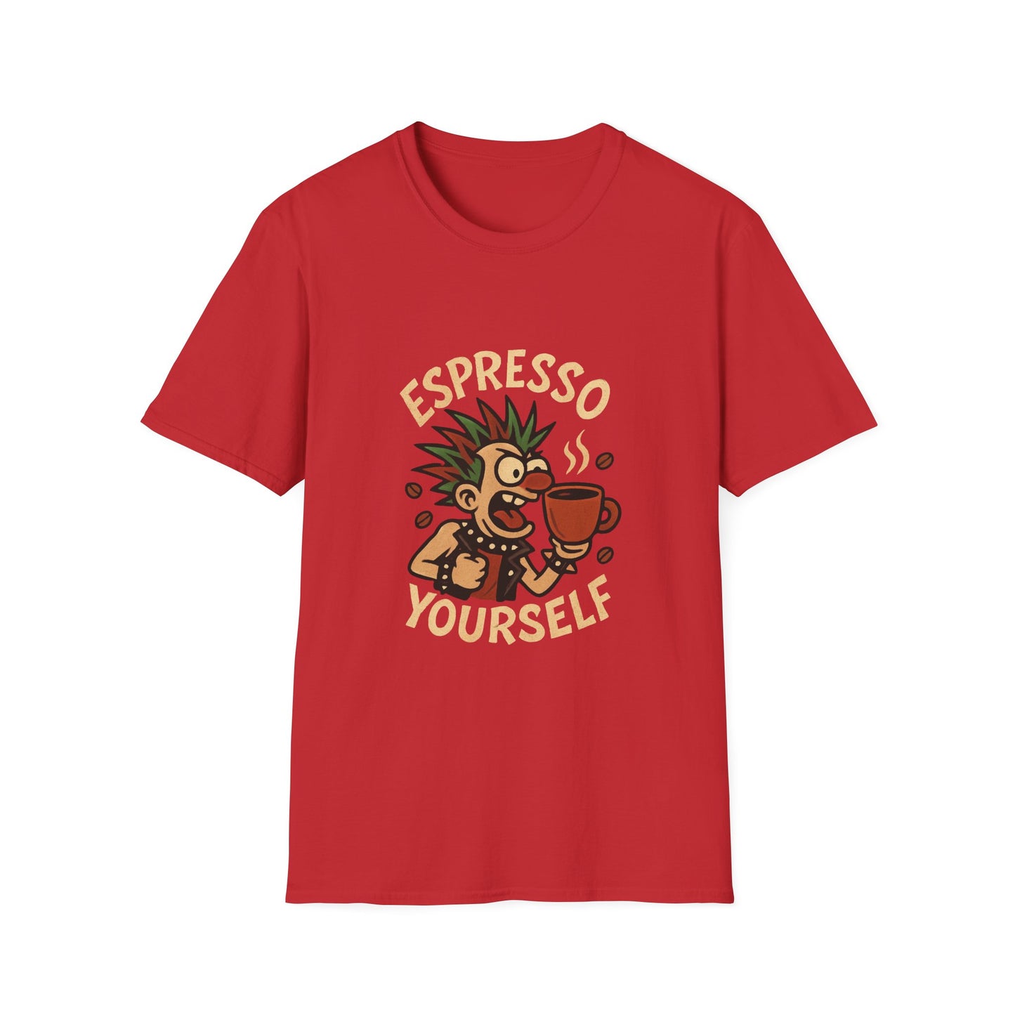 Espresso Yourself Graphic Tee | Fun Coffee T-Shirt, Casual Wear, Gifts for Coffee Lovers, Unique Graphic Shirt, Unisex Softstyle T-Shirt