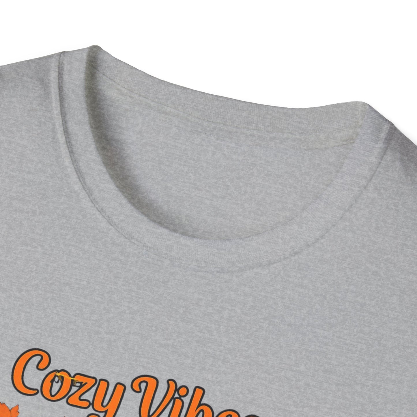 Cozy Vibes Unisex T-Shirt | Fall Fashion, Pumpkin Lover Gift, Halloween Apparel, Autumn Tee, Seasonal Style