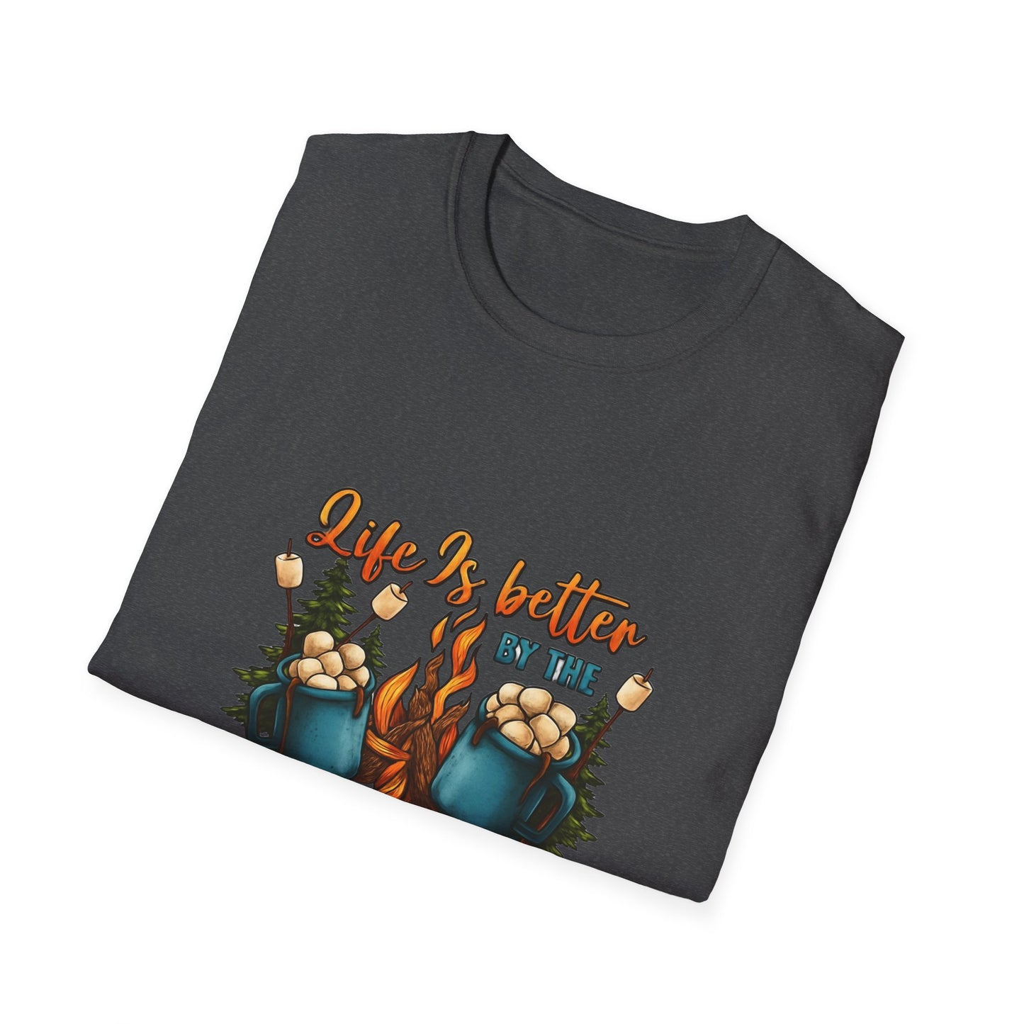 Cozy Campfire Unisex T-Shirt | Outdoor Adventure Tee, Camping Gift, Nature Lover Shirt, Summer Bonfire Apparel, Gift for Him/Her