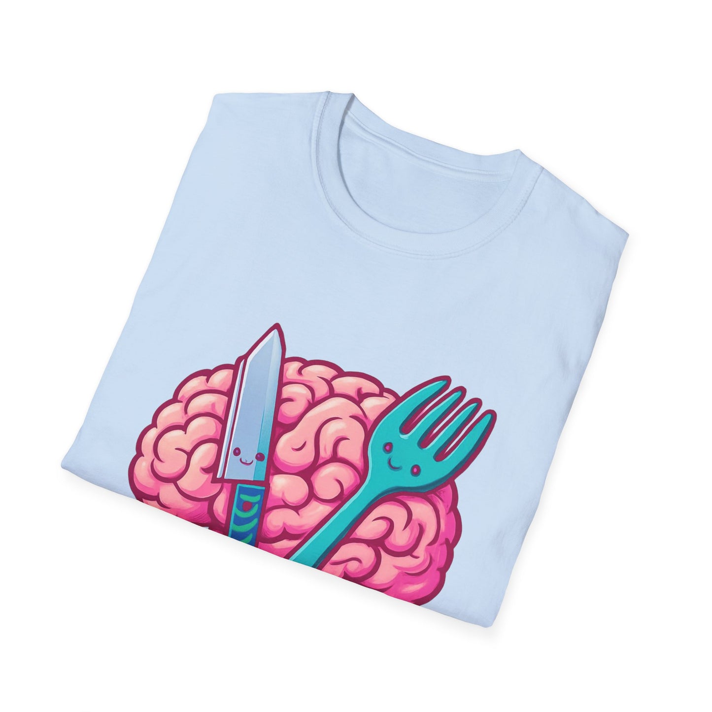 Zombie Buffet Unisex Softstyle T-Shirt, Gaming Tee, Funny Graphic Shirt, Halloween Apparel, Horror Themed Gift, Casual Wear