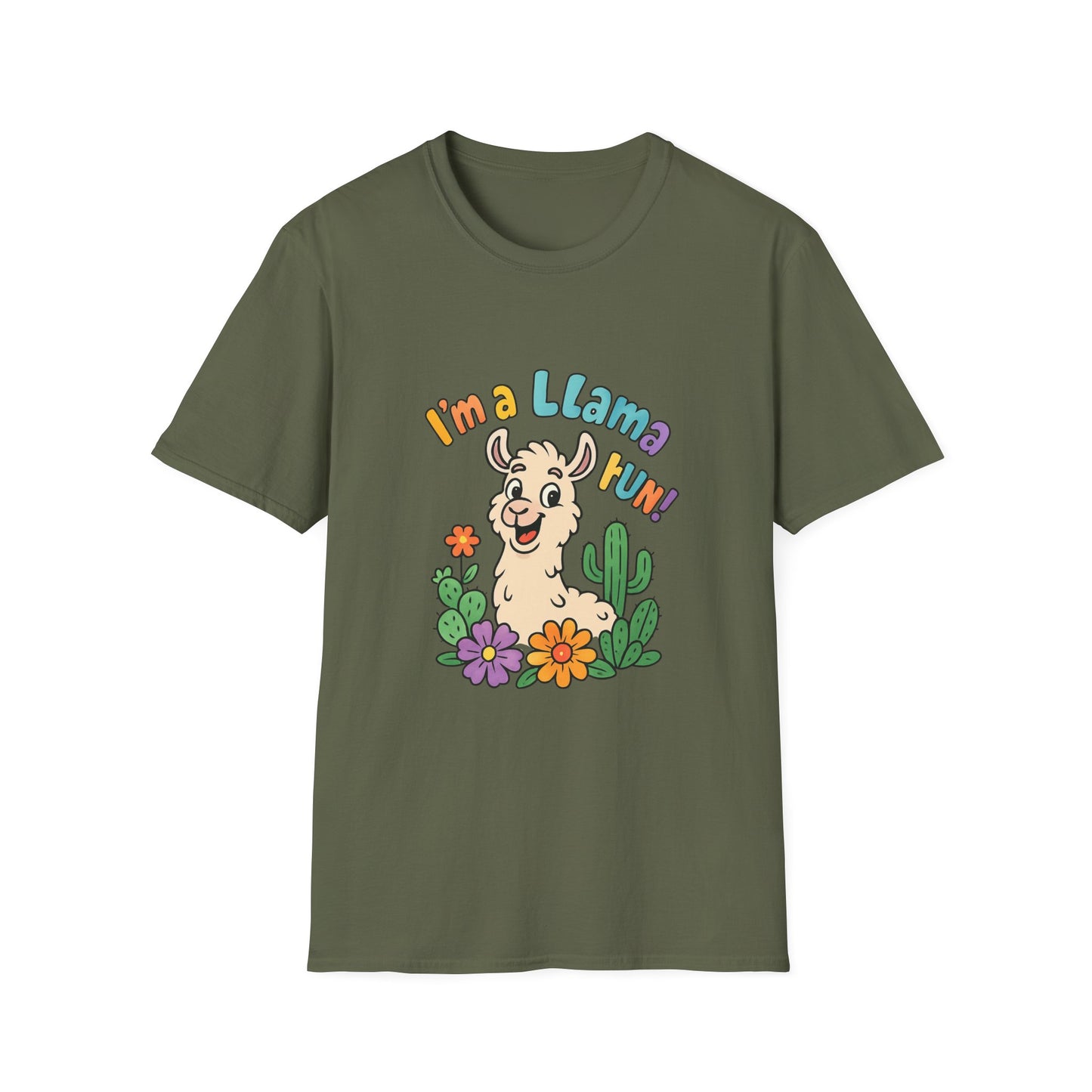 Cute Llama Graphic T-Shirt, Fun Summer Tee, Gift for Animal Lovers, Casual Wear, Family Reunion Shirt, Birthday Gift Idea