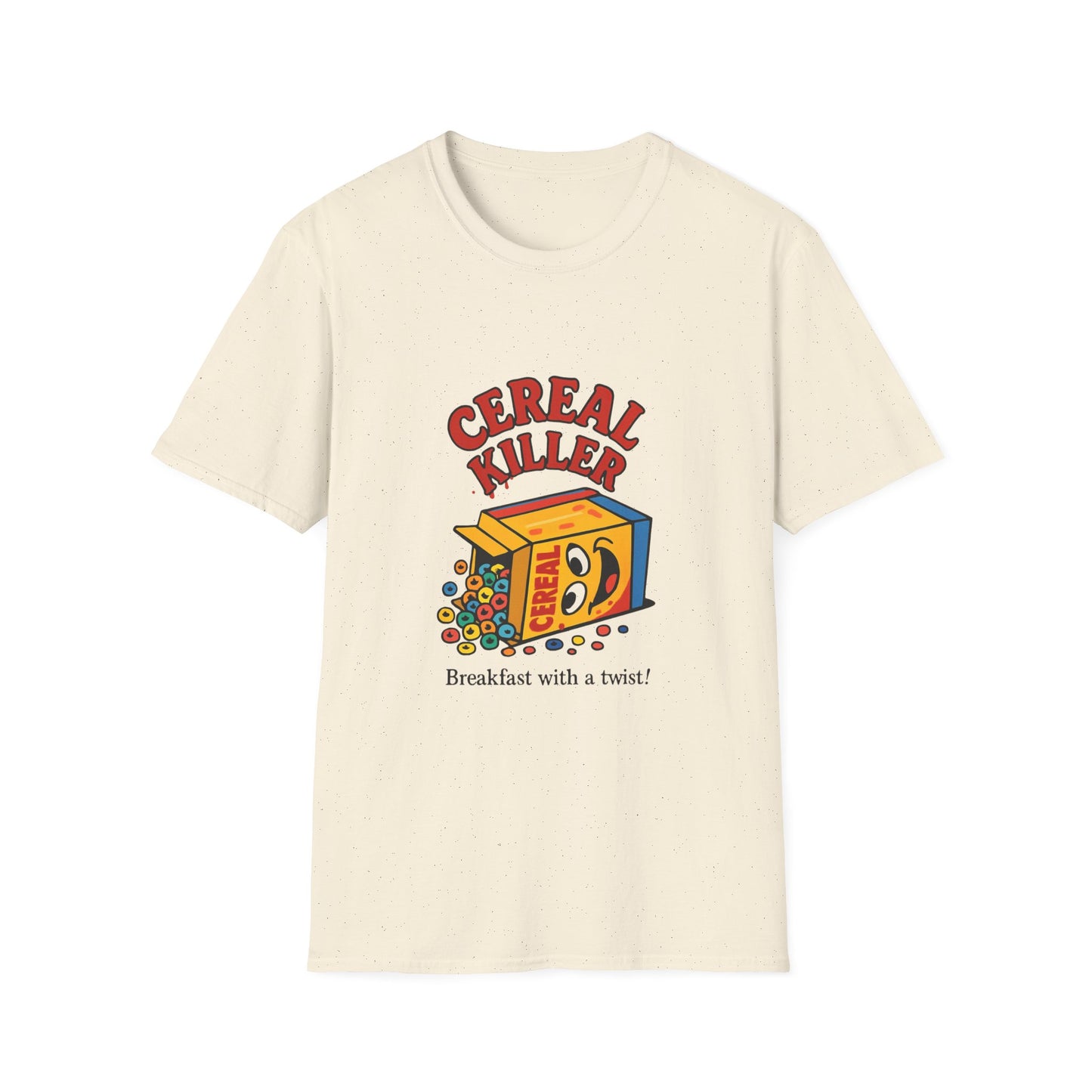 Funny Cereal Killer T-Shirt, Gift for Food Lovers, Humorous Tee, Breakfast Apparel, Casual Wear, Perfect for Birthdays