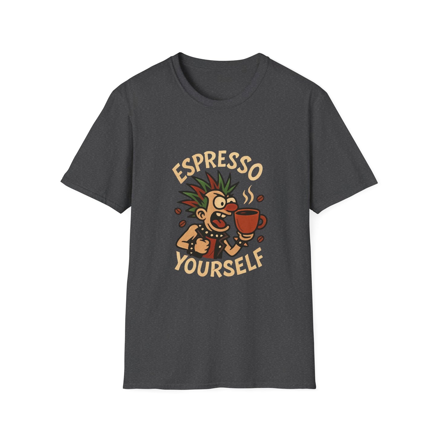 Espresso Yourself Graphic Tee | Fun Coffee T-Shirt, Casual Wear, Gifts for Coffee Lovers, Unique Graphic Shirt, Unisex Softstyle T-Shirt