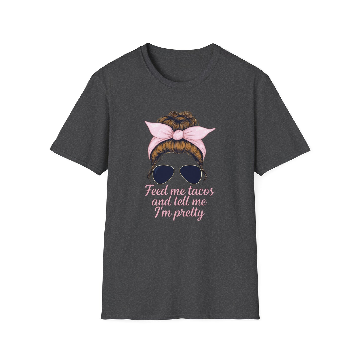 Feed Me Tacos Unisex T-Shirt, Funny Graphic Tee, Cute Summer Shirt, Gift for Taco Lovers, Casual Wear, Foodie Apparel