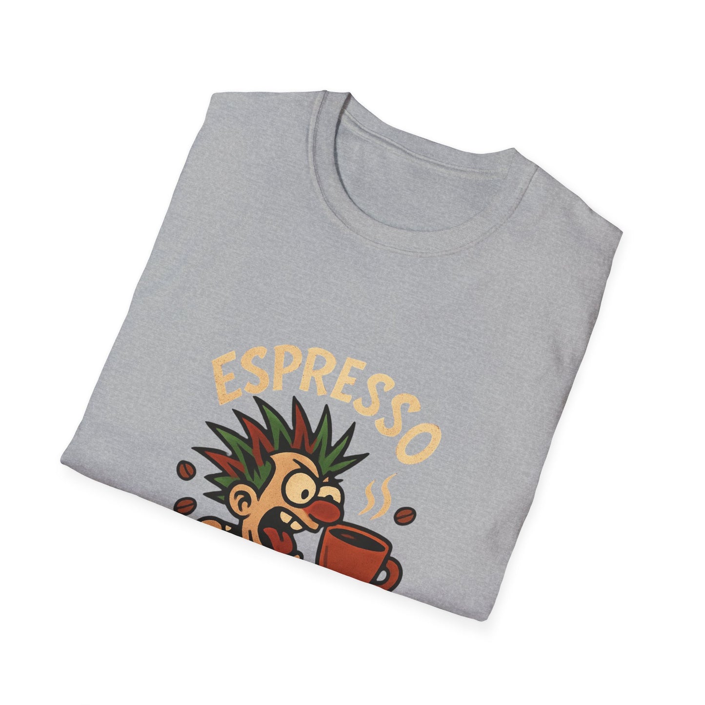Espresso Yourself Graphic Tee | Fun Coffee T-Shirt, Casual Wear, Gifts for Coffee Lovers, Unique Graphic Shirt, Unisex Softstyle T-Shirt