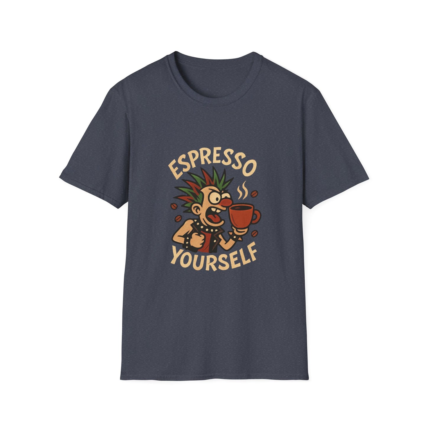 Espresso Yourself Graphic Tee | Fun Coffee T-Shirt, Casual Wear, Gifts for Coffee Lovers, Unique Graphic Shirt, Unisex Softstyle T-Shirt