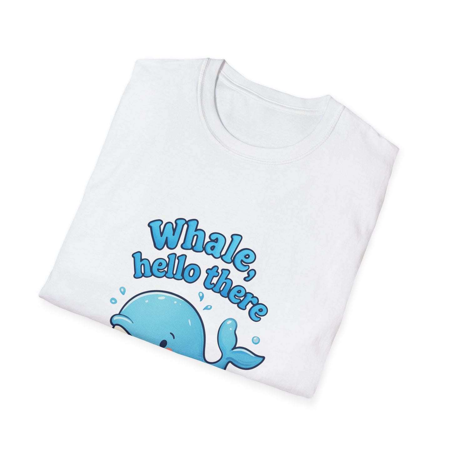 Whale Hello There T-Shirt, Cute Whale Graphic Tee, Unisex Whale Shirt, Fun Sea Life Apparel, Ocean Lover Gift, Beach Vacation Top