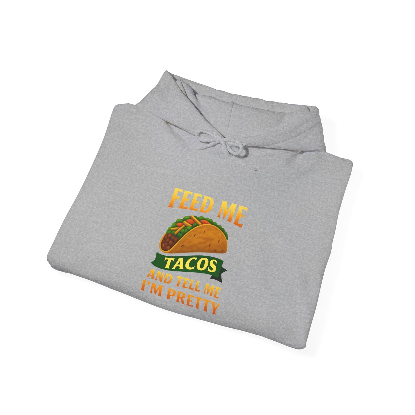 Funny Taco Lover's Hooded Sweatshirt, Foodie Sweatshirt, Gift for Taco Enthusiasts, Casual Wear, Taco Night Outfit