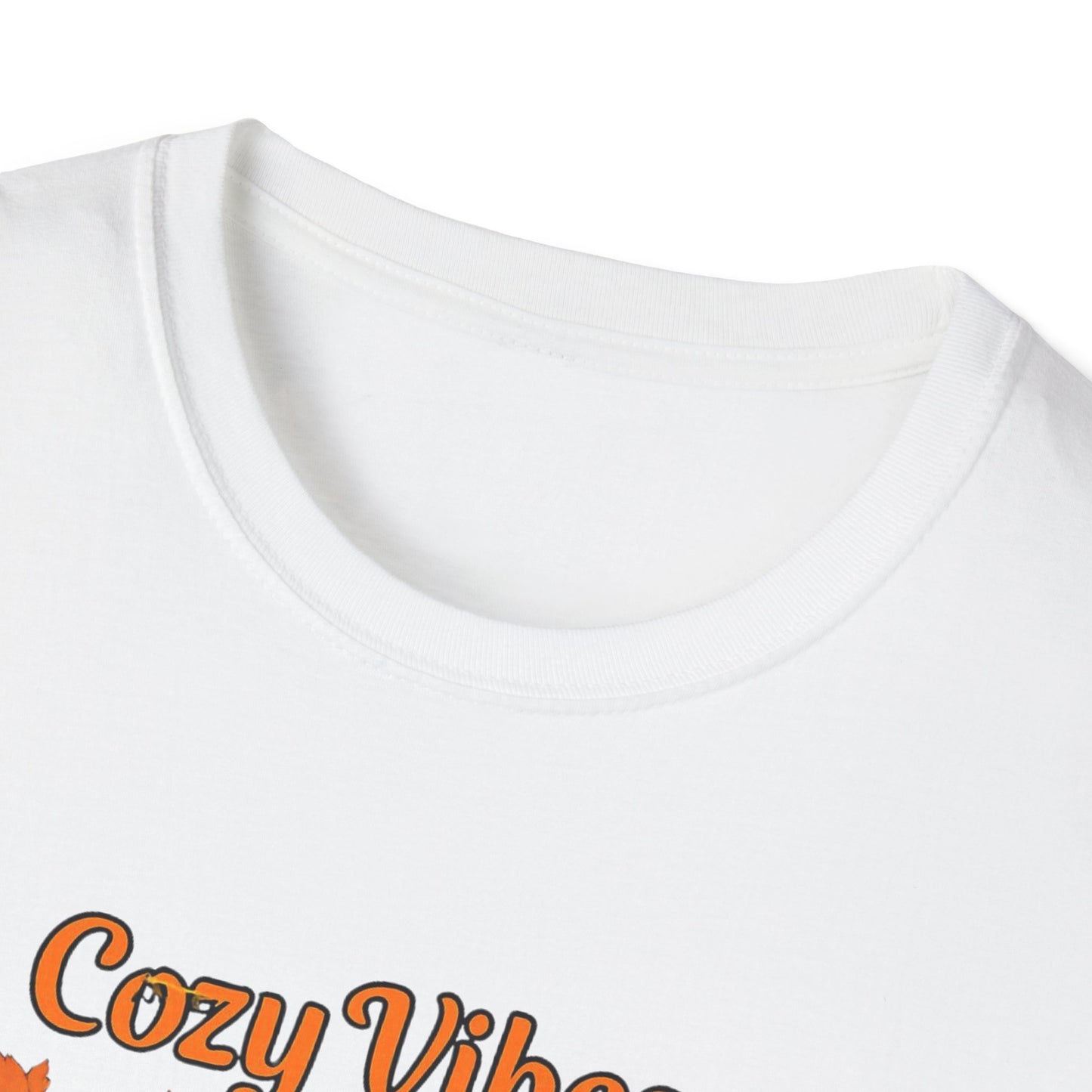 Cozy Vibes Unisex T-Shirt | Fall Fashion, Pumpkin Lover Gift, Halloween Apparel, Autumn Tee, Seasonal Style