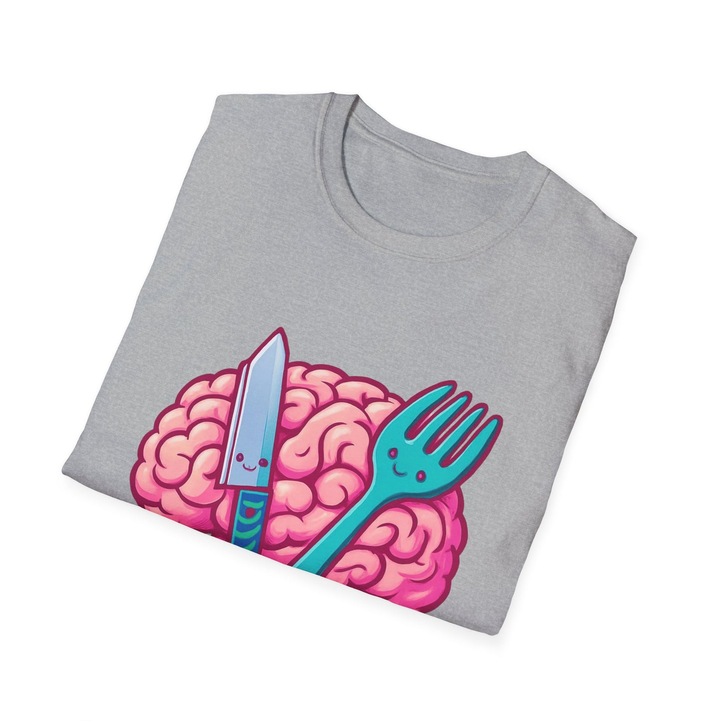 Zombie Buffet Unisex Softstyle T-Shirt, Gaming Tee, Funny Graphic Shirt, Halloween Apparel, Horror Themed Gift, Casual Wear