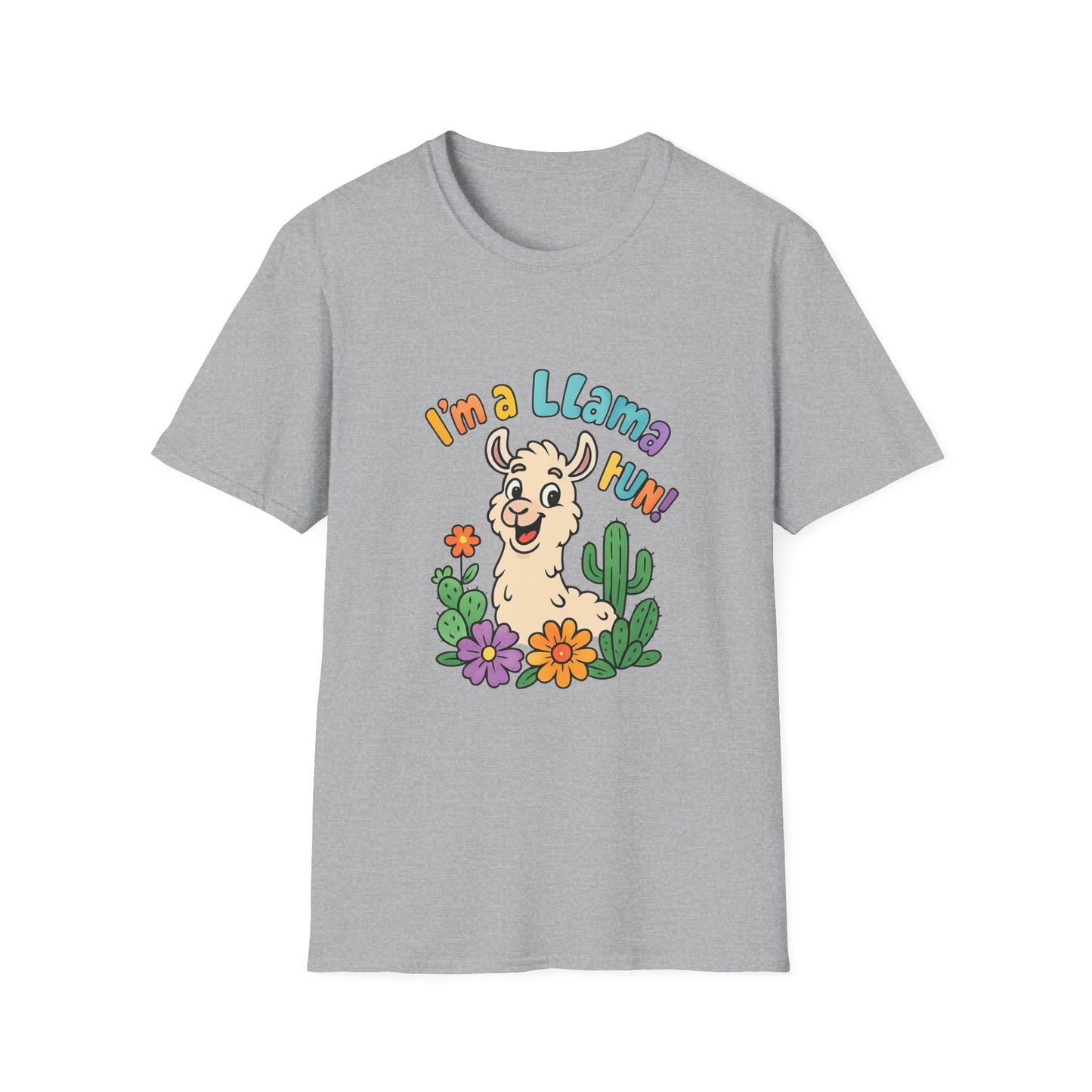 Cute Llama Graphic T-Shirt, Fun Summer Tee, Gift for Animal Lovers, Casual Wear, Family Reunion Shirt, Birthday Gift Idea