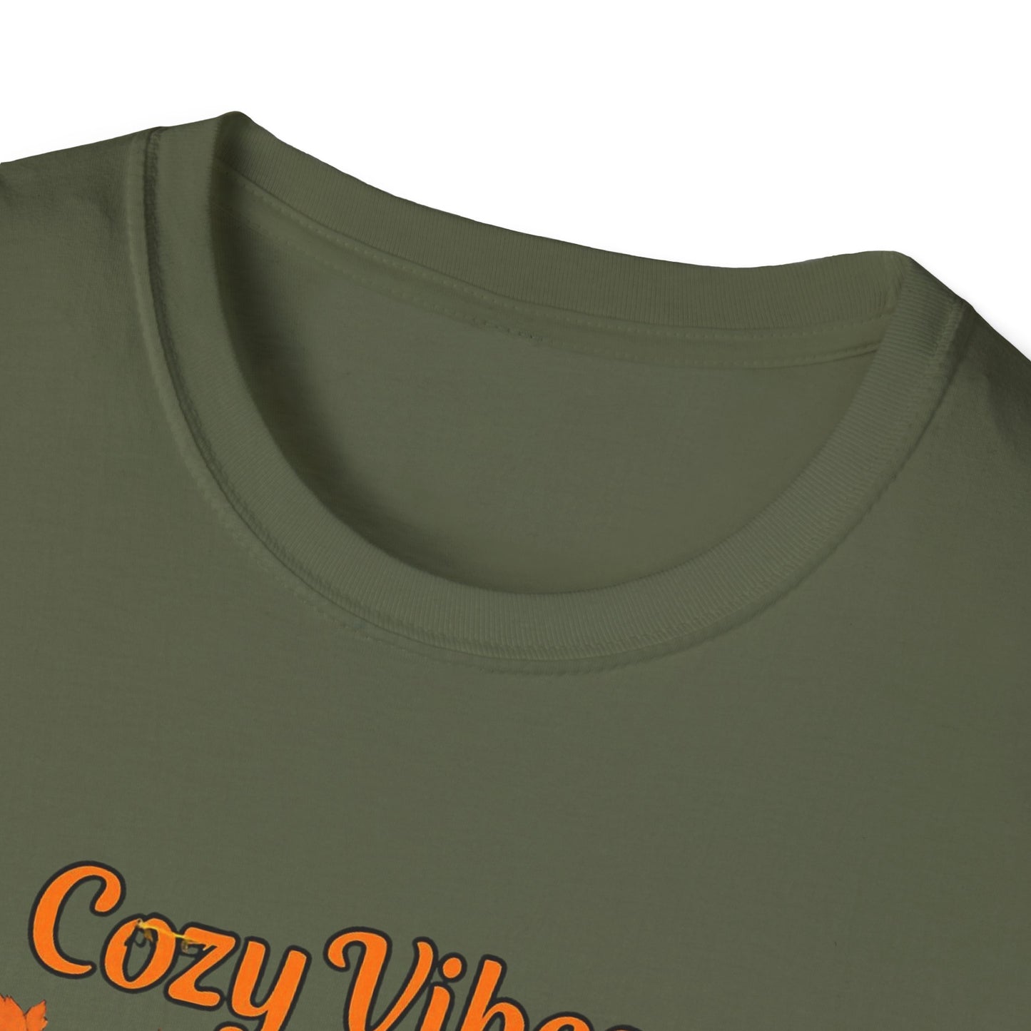 Cozy Vibes Unisex T-Shirt | Fall Fashion, Pumpkin Lover Gift, Halloween Apparel, Autumn Tee, Seasonal Style