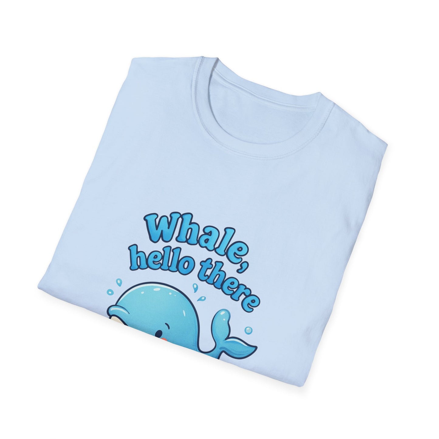 Whale Hello There T-Shirt, Cute Whale Graphic Tee, Unisex Whale Shirt, Fun Sea Life Apparel, Ocean Lover Gift, Beach Vacation Top