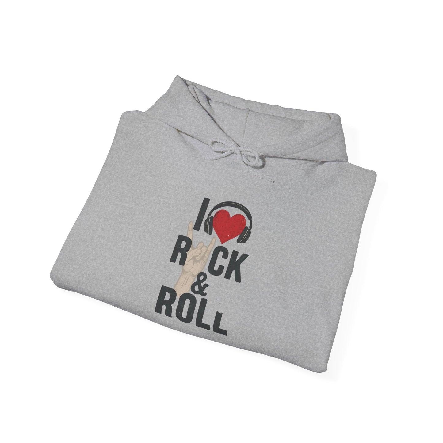 Rock & Roll Love Hoodie, Music Sweatshirt, Festival Clothing, Gift for Musicians, Music Lover Apparel