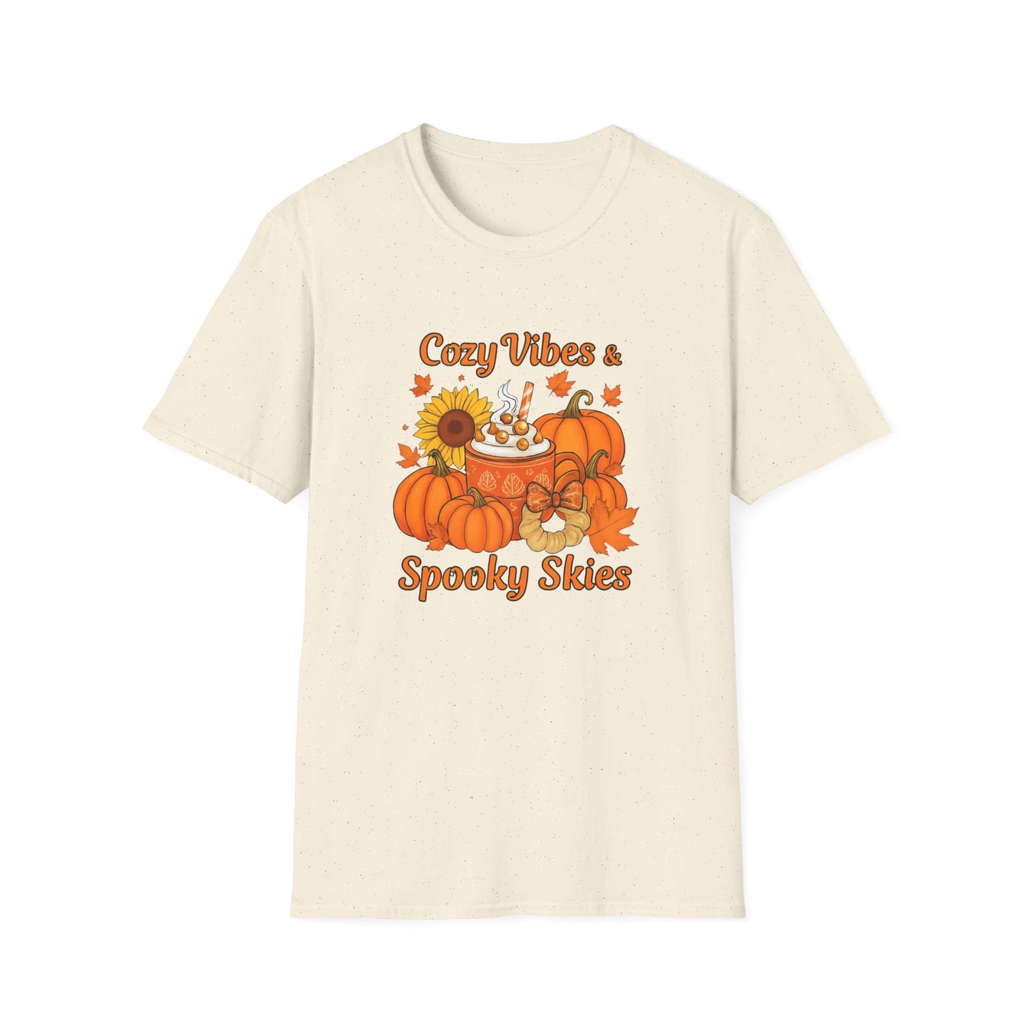 Cozy Vibes Unisex T-Shirt | Fall Fashion, Pumpkin Lover Gift, Halloween Apparel, Autumn Tee, Seasonal Style