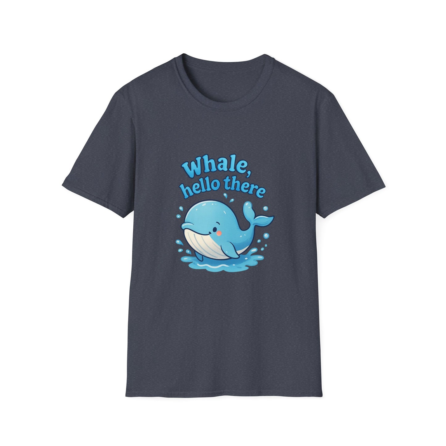 Whale Hello There T-Shirt, Cute Whale Graphic Tee, Unisex Whale Shirt, Fun Sea Life Apparel, Ocean Lover Gift, Beach Vacation Top