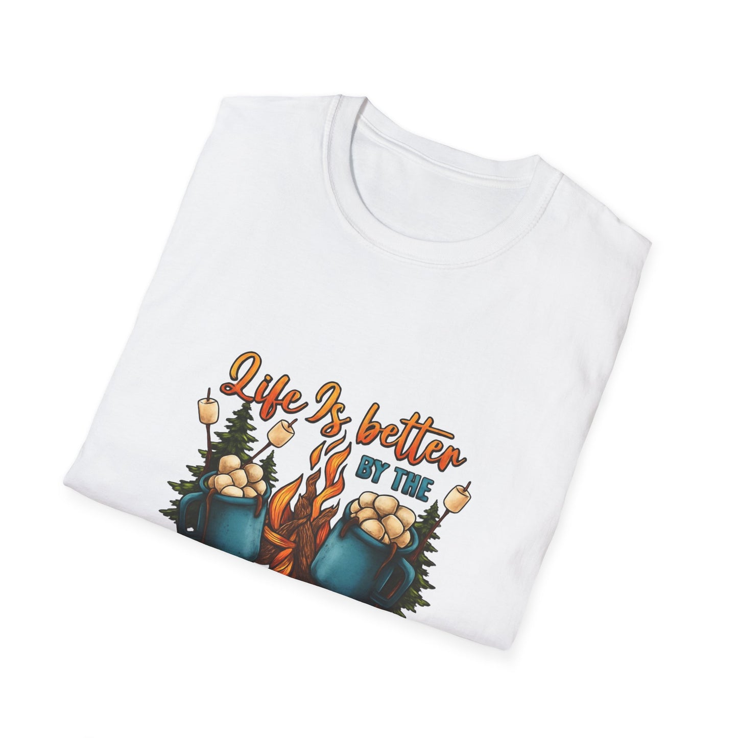 Cozy Campfire Unisex T-Shirt | Outdoor Adventure Tee, Camping Gift, Nature Lover Shirt, Summer Bonfire Apparel, Gift for Him/Her