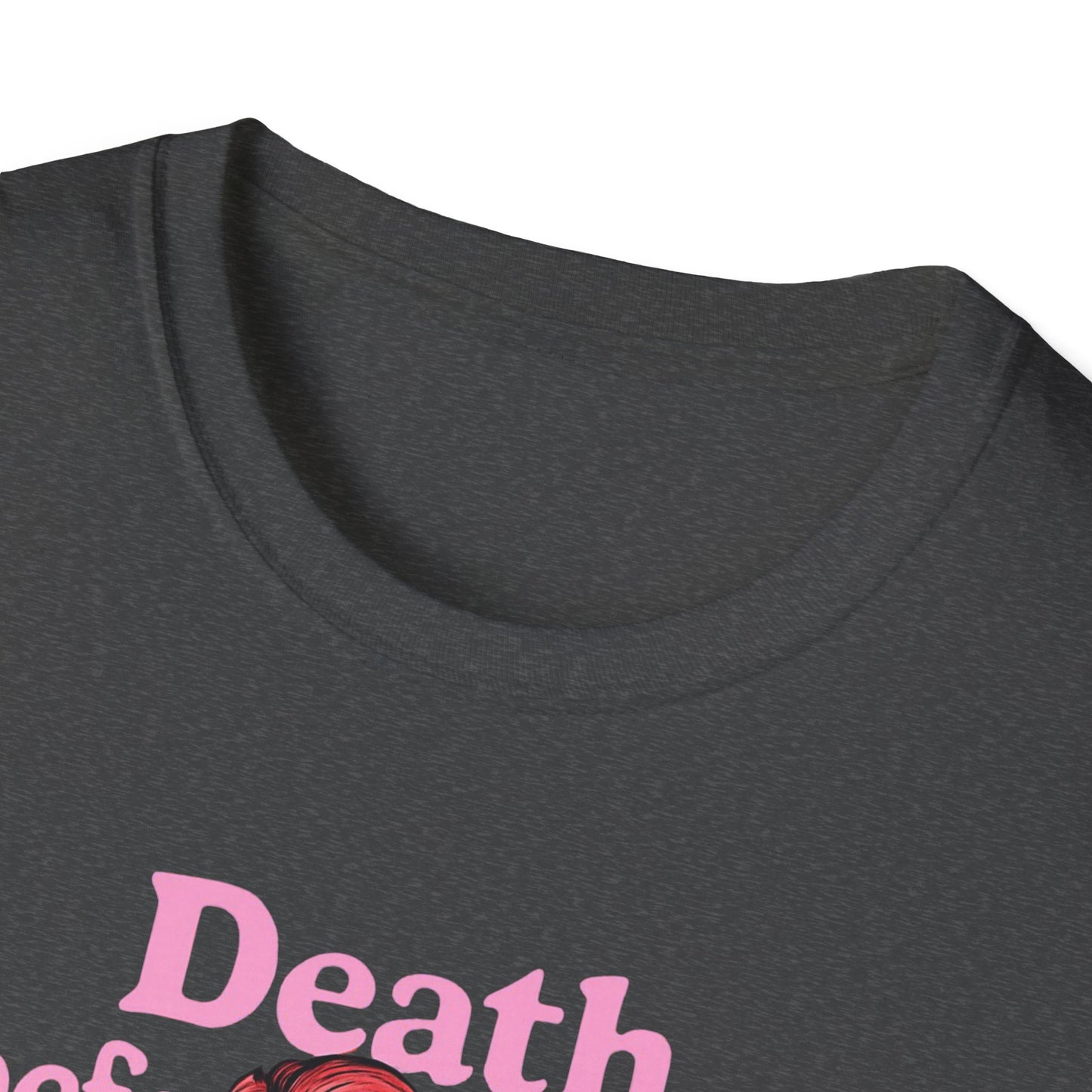 Edgy Coffee Lover T-Shirt, Fun Graphic Tee, Unisex Apparel, Death Before Decaf Shirt, Alternative Fashion, Gift for Caffeine Addicts