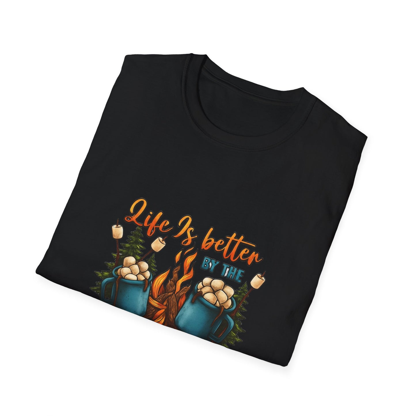 Cozy Campfire Unisex T-Shirt | Outdoor Adventure Tee, Camping Gift, Nature Lover Shirt, Summer Bonfire Apparel, Gift for Him/Her