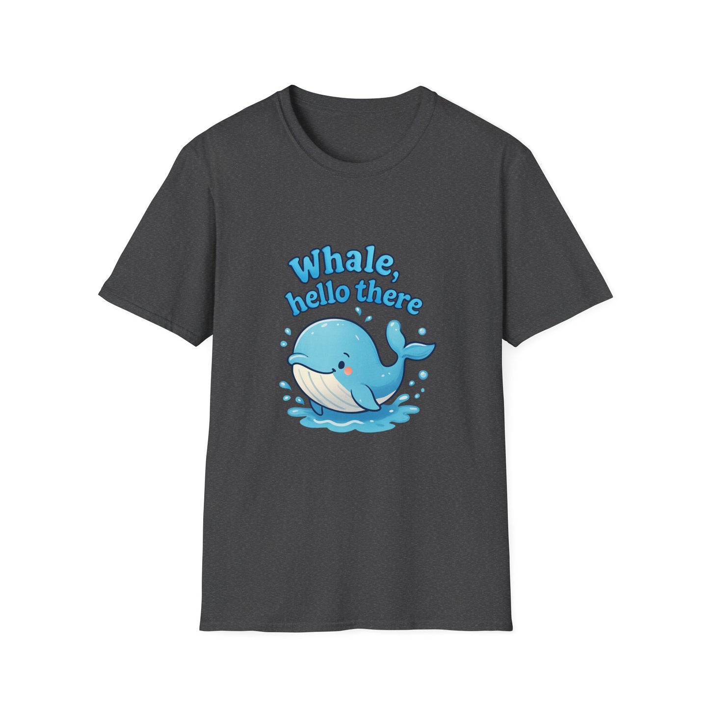 Whale Hello There T-Shirt, Cute Whale Graphic Tee, Unisex Whale Shirt, Fun Sea Life Apparel, Ocean Lover Gift, Beach Vacation Top