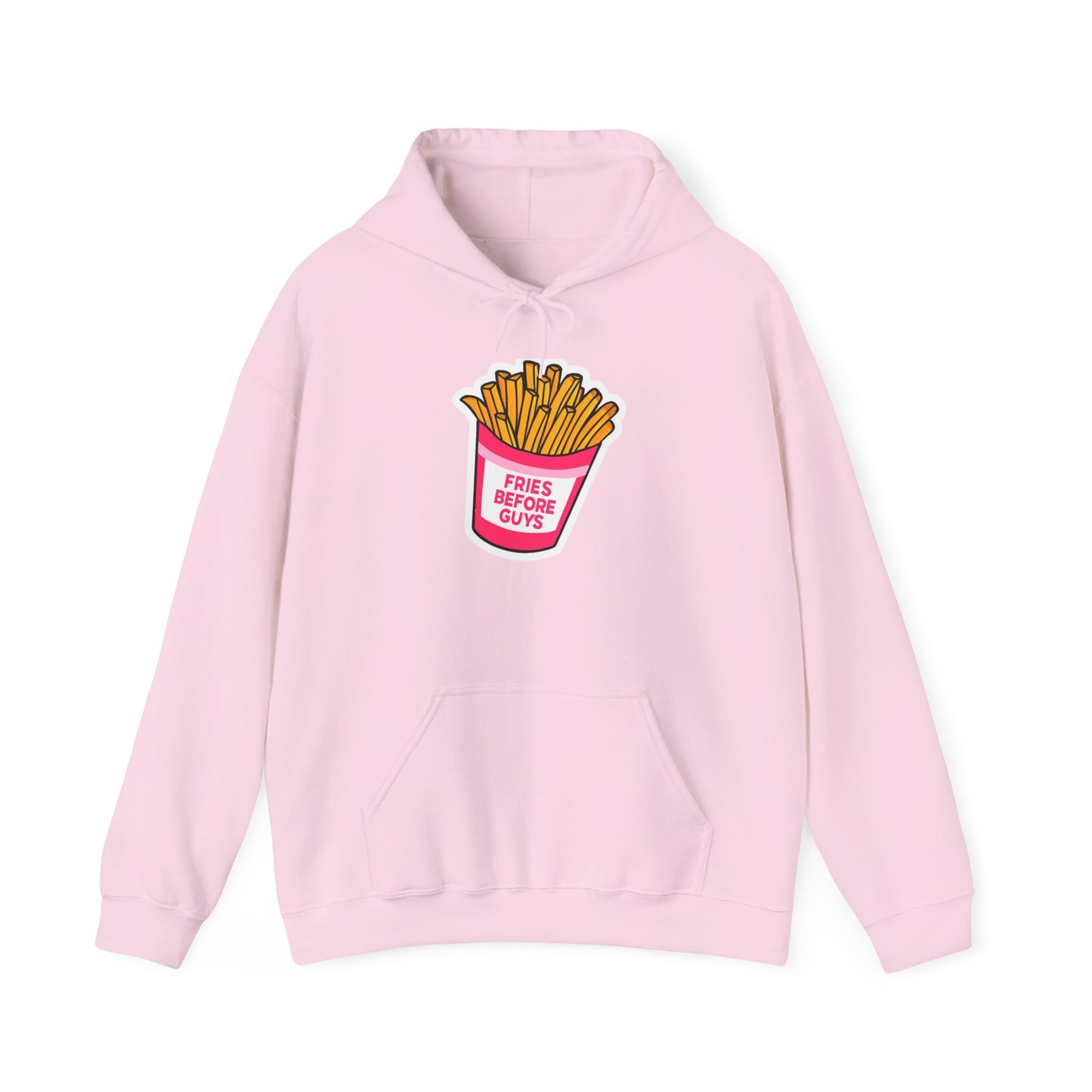 Fries Before Guys Hoodie, Funny Unisex Sweatshirt, Fast Food Lover Gift, Casual Streetwear, Foodie Apparel
