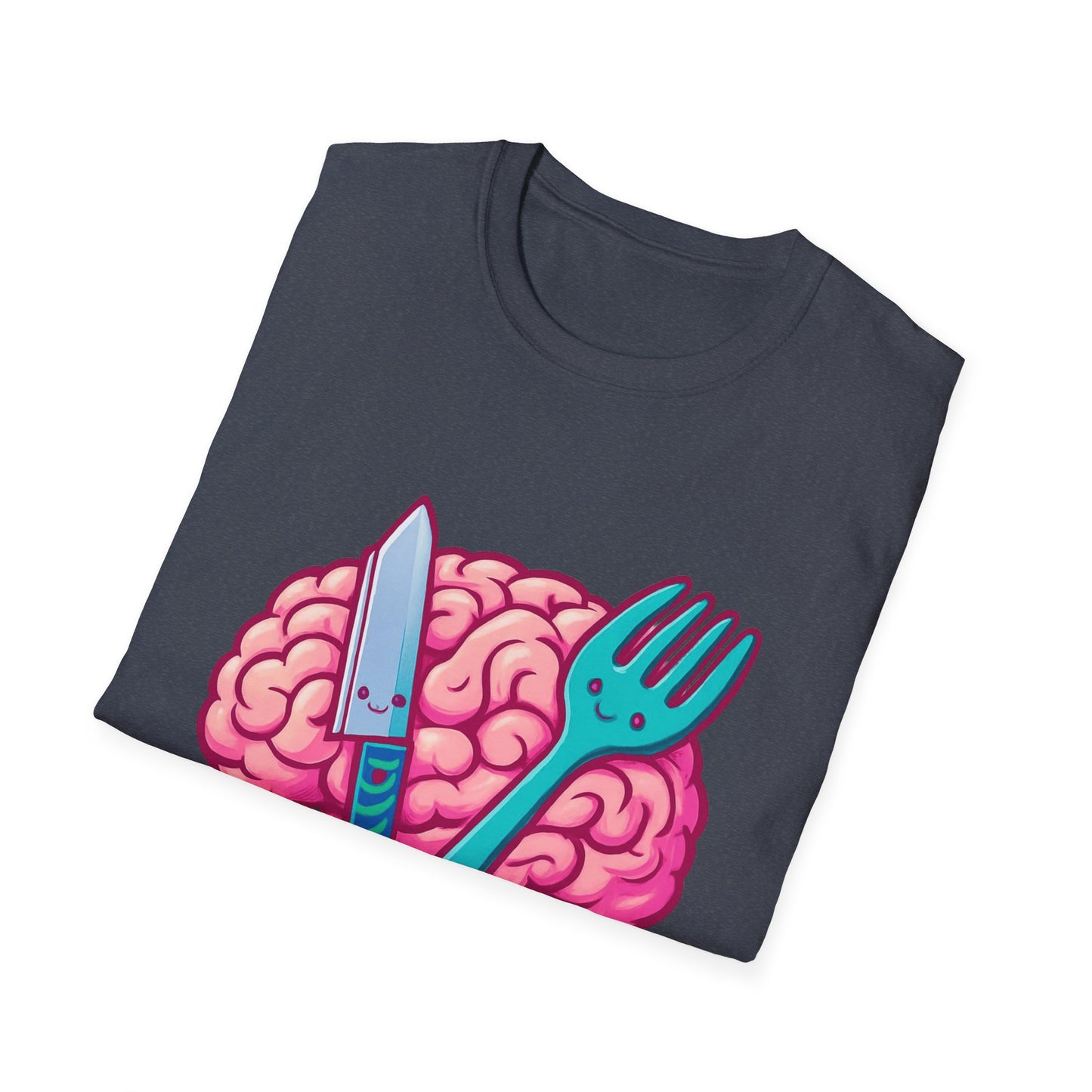 Zombie Buffet Unisex Softstyle T-Shirt, Gaming Tee, Funny Graphic Shirt, Halloween Apparel, Horror Themed Gift, Casual Wear