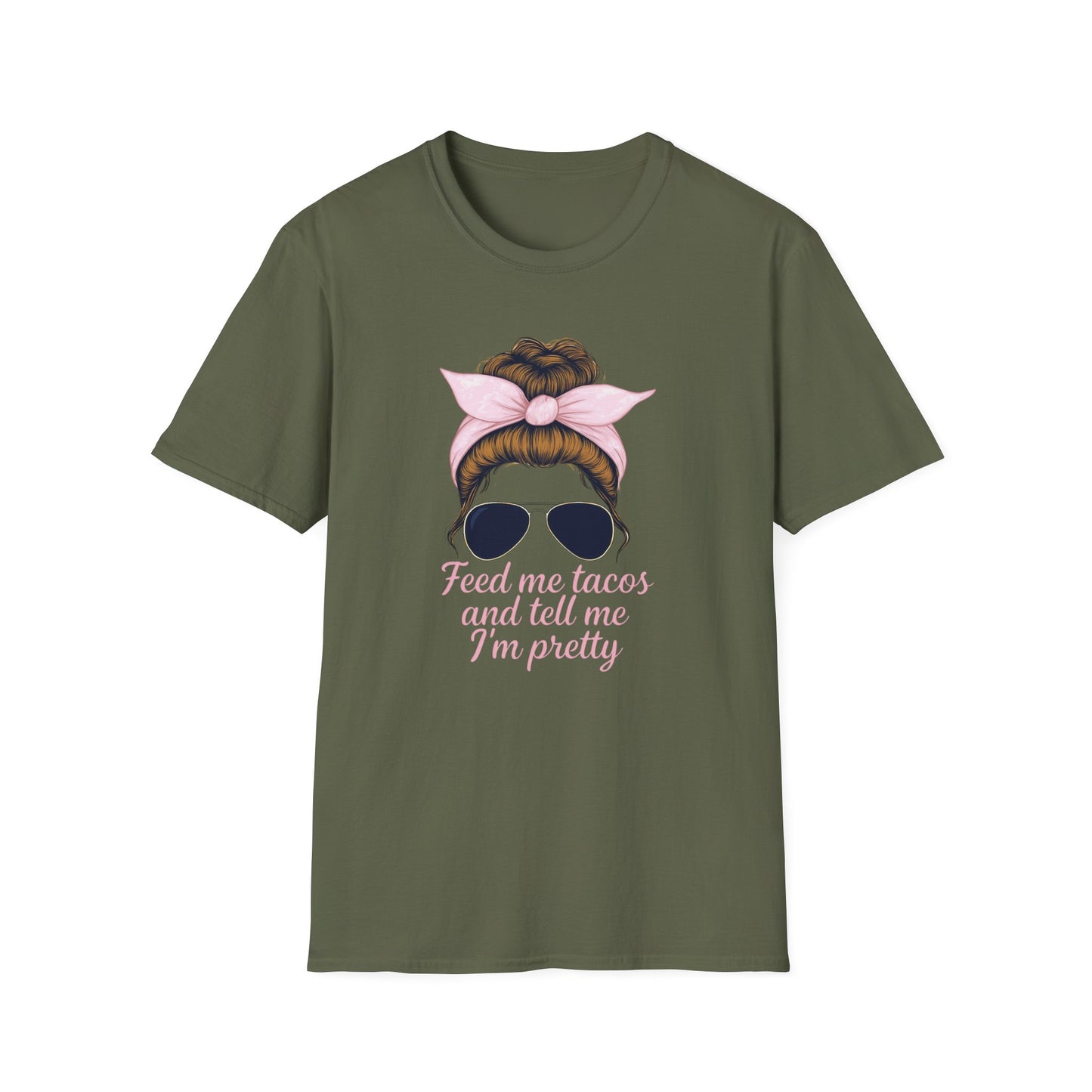 Feed Me Tacos Unisex T-Shirt, Funny Graphic Tee, Cute Summer Shirt, Gift for Taco Lovers, Casual Wear, Foodie Apparel