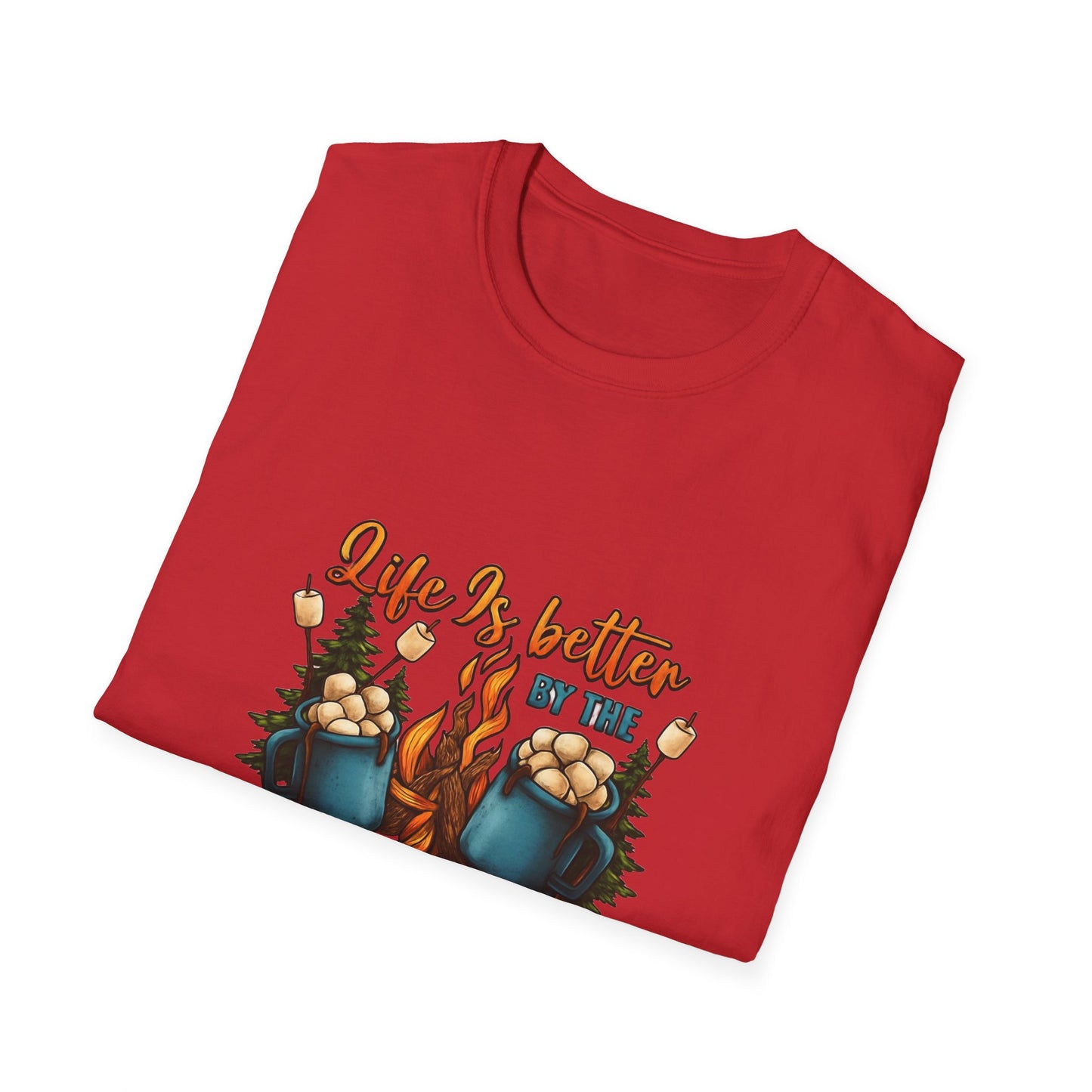 Cozy Campfire Unisex T-Shirt | Outdoor Adventure Tee, Camping Gift, Nature Lover Shirt, Summer Bonfire Apparel, Gift for Him/Her
