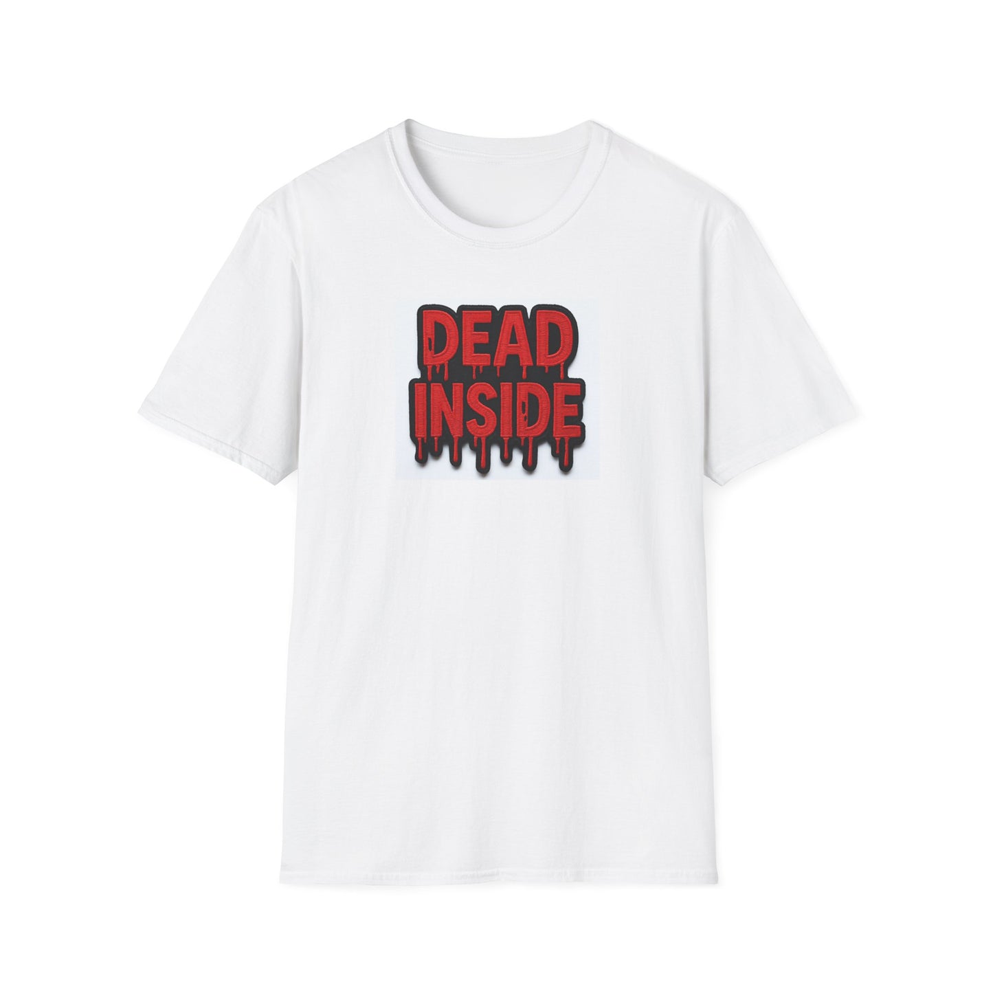 Dead Inside Unisex Softstyle T-Shirt, Funny Graphic Tee, Casual Wear, Gift for Teens, Halloween Costume