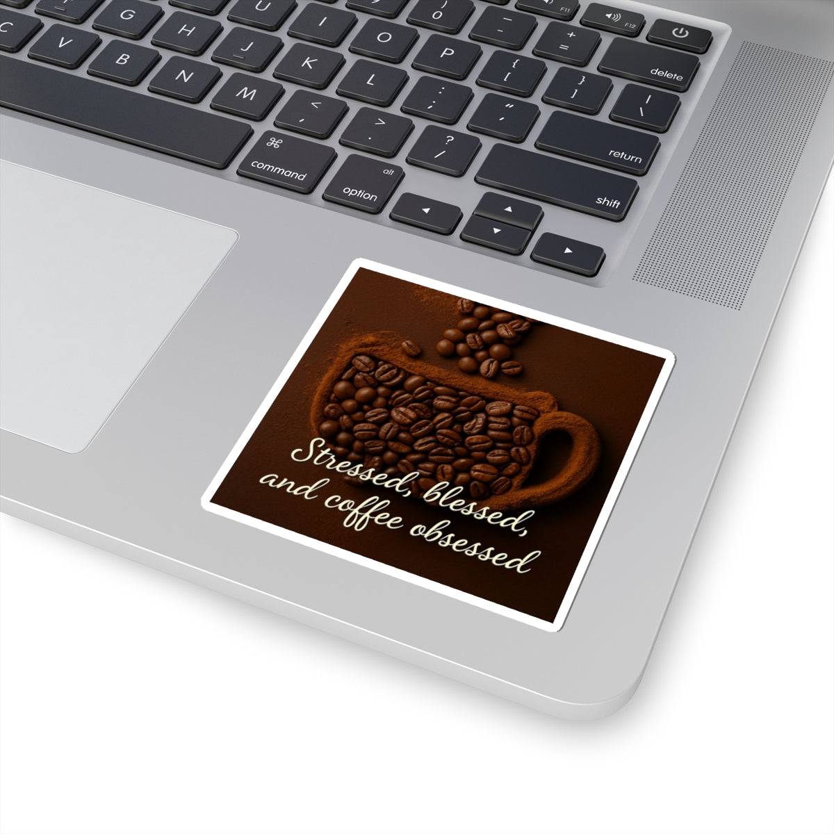 Coffee Obsessed Kiss-Cut Stickers, Coffee Lover Gift, Cute Laptop Decal, Wall Art, Stress Relief Decor, Fun Coffee Ultimate More