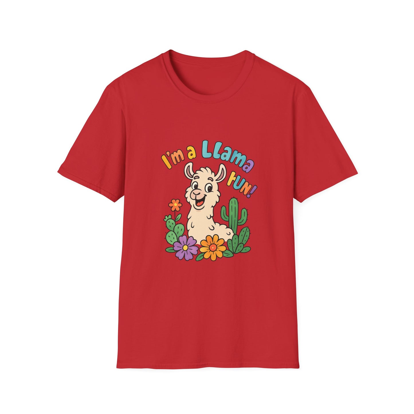 Cute Llama Graphic T-Shirt, Fun Summer Tee, Gift for Animal Lovers, Casual Wear, Family Reunion Shirt, Birthday Gift Idea