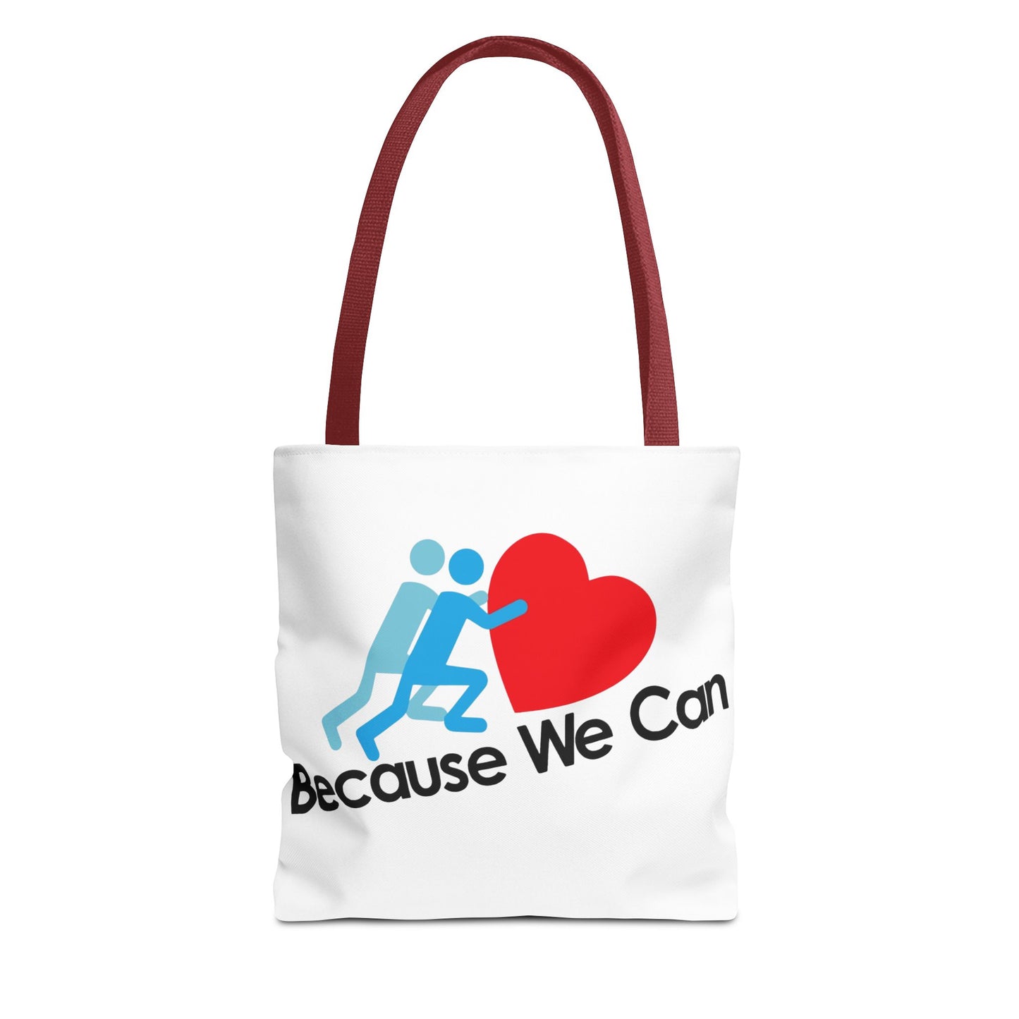 Motivational Tote Bag - "Because We Can" - Eco-Friendly Shopping Bag, Gym Bag, Beach Tote, Gift for Friends