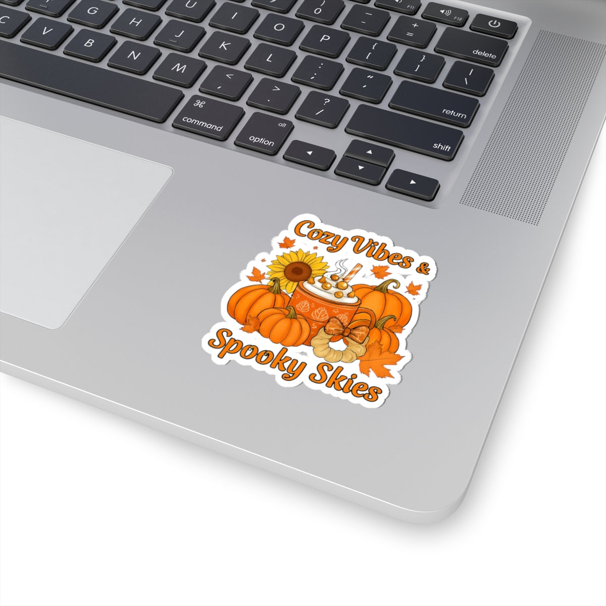 Autumn Cozy Vibes Kiss-Cut Stickers, Fall Decor, Pumpkin Stickers, Spooky Season Gifts, Laptop Stickers
