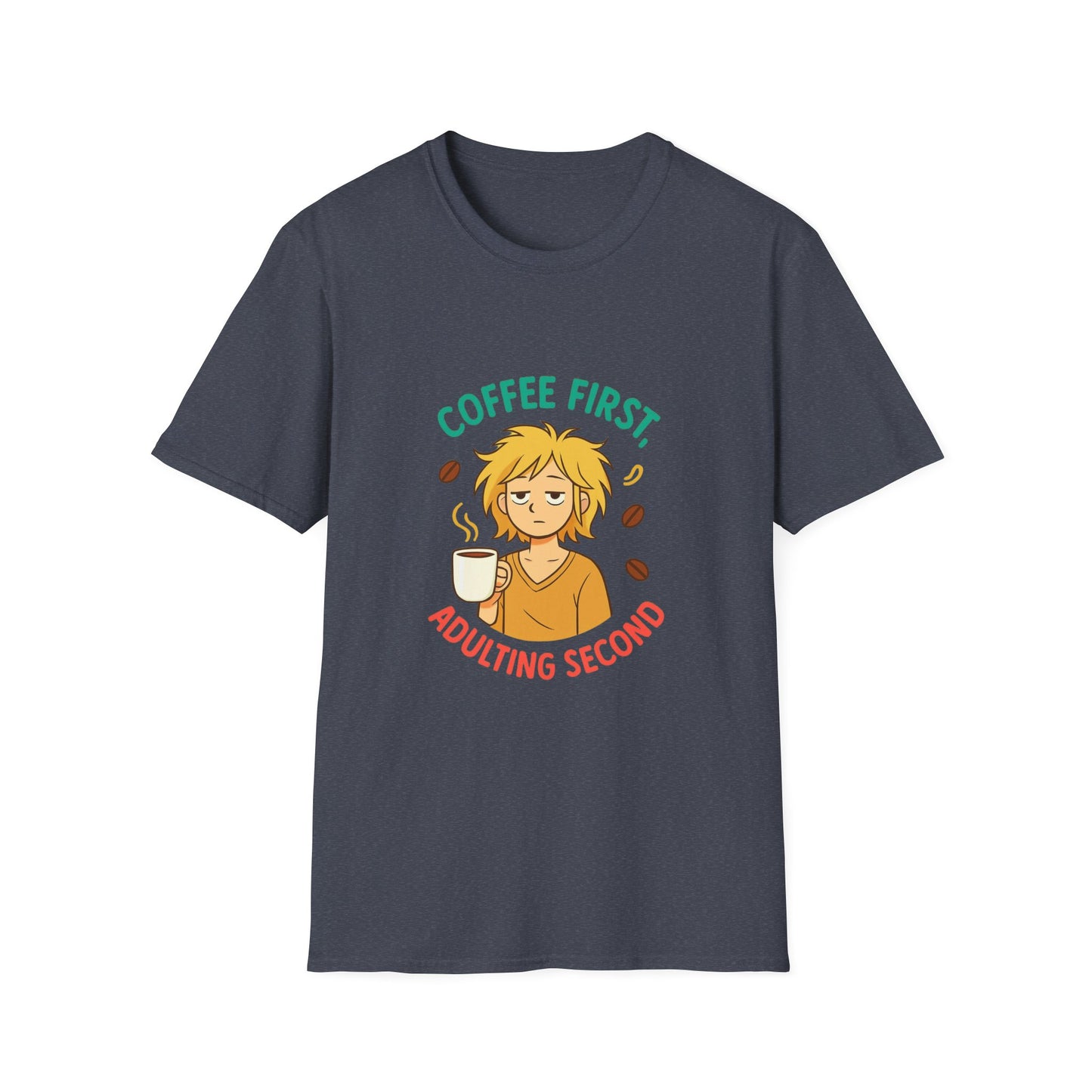 Coffee First Adulting Second T-Shirt, Funny Coffee Lover Tee, Unisex Graphic Shirt, Gift for Coffee Lovers, Adulting Humor Tee, Casual [...]