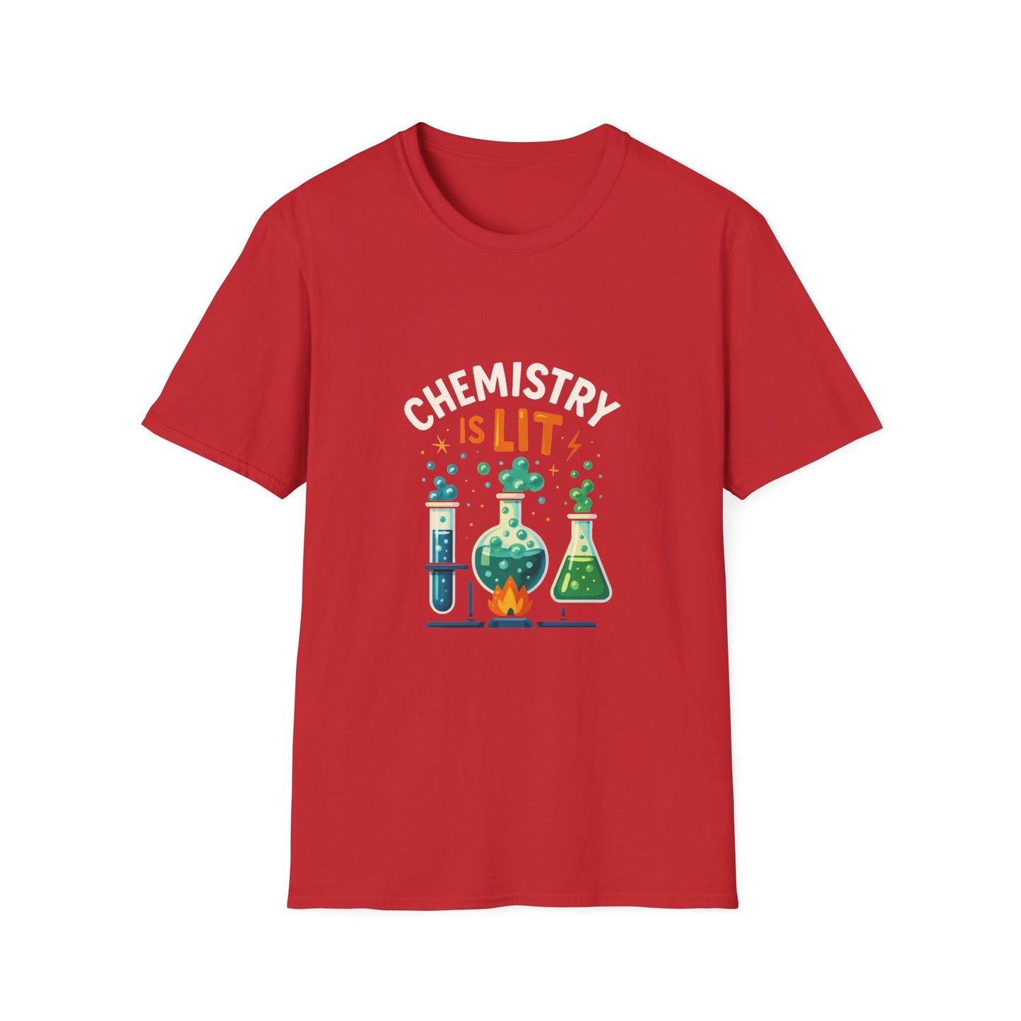 Chemistry is Lit T-Shirt for Science Lovers, Funny Science Tee, Unisex Gift, Birthday Gift, Teacher Appreciation, Science Apparel