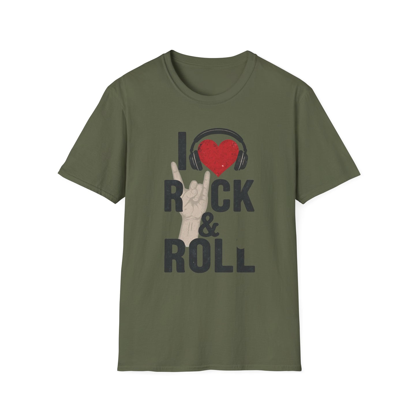 Rock & Roll Unisex Softstyle T-Shirt - Music Lover's Casual Wear, Concert Tee, Gift for Musicians, Rocker Fashion, Music Festival Shirt