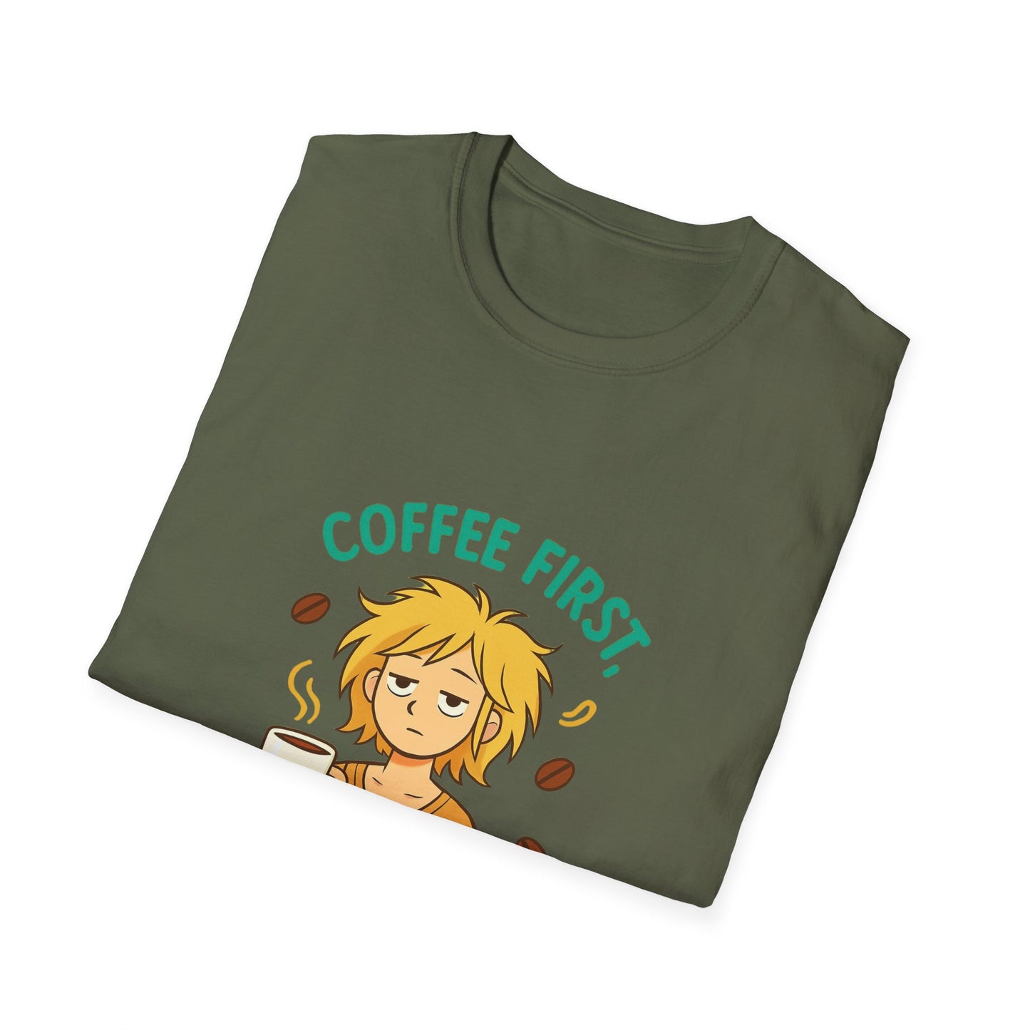 Coffee First Adulting Second T-Shirt, Funny Coffee Lover Tee, Unisex Graphic Shirt, Gift for Coffee Lovers, Adulting Humor Tee, Casual [...]
