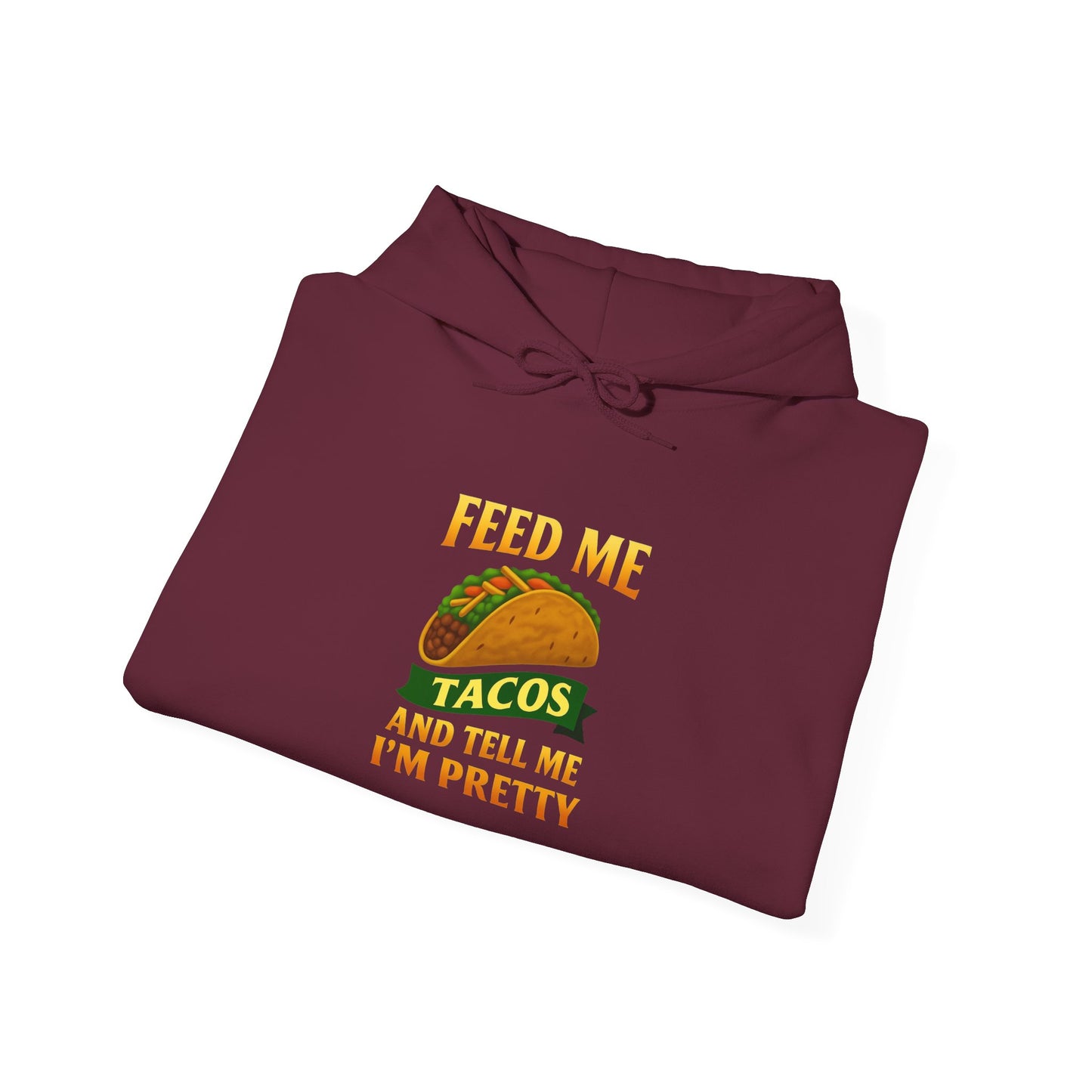 Funny Taco Lover's Hooded Sweatshirt, Foodie Sweatshirt, Gift for Taco Enthusiasts, Casual Wear, Taco Night Outfit