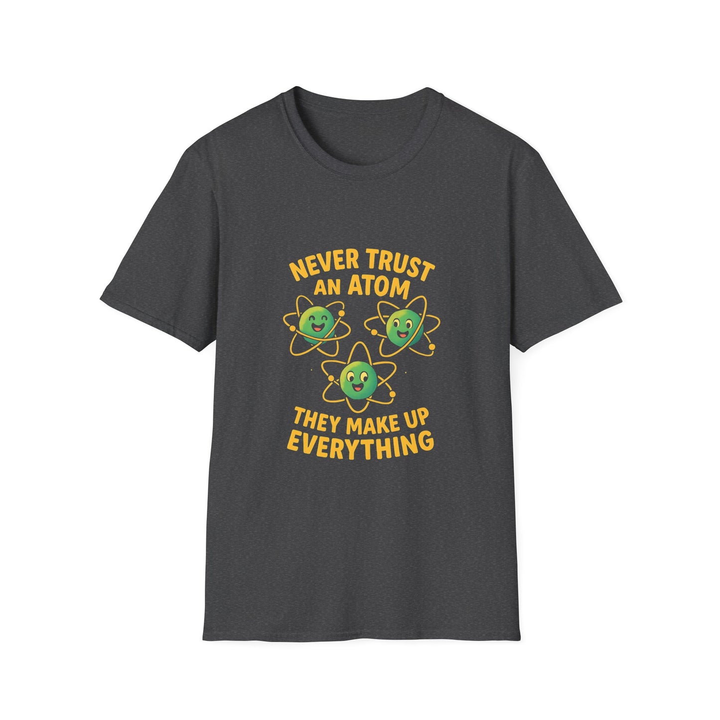 Funny Science T-Shirt, Unisex Softstyle Tee, Gift for Science Lovers, Nerdy Humor Shirt, Atom Joke Tee, Science Birthday Gift