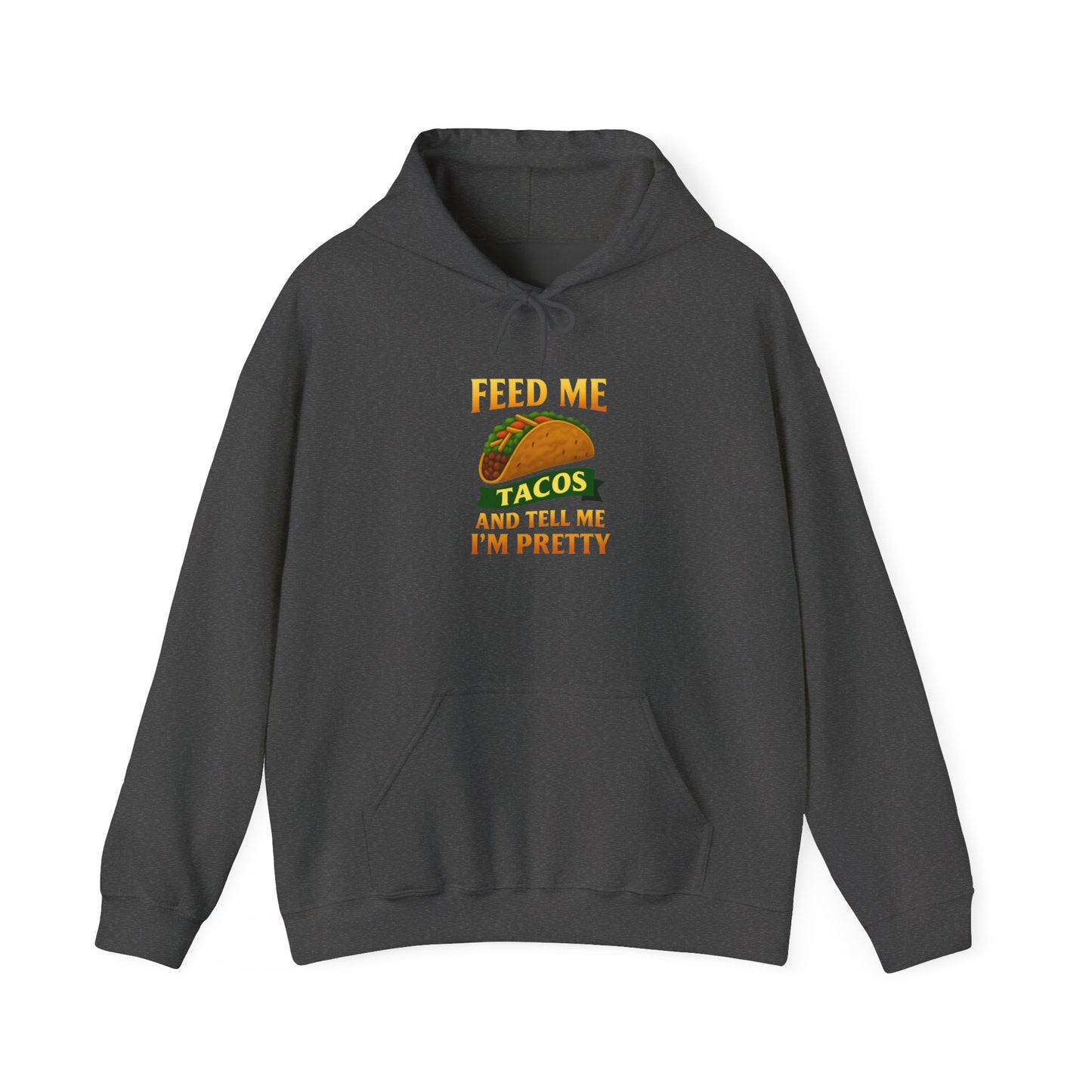 Funny Taco Lover's Hooded Sweatshirt, Foodie Sweatshirt, Gift for Taco Enthusiasts, Casual Wear, Taco Night Outfit