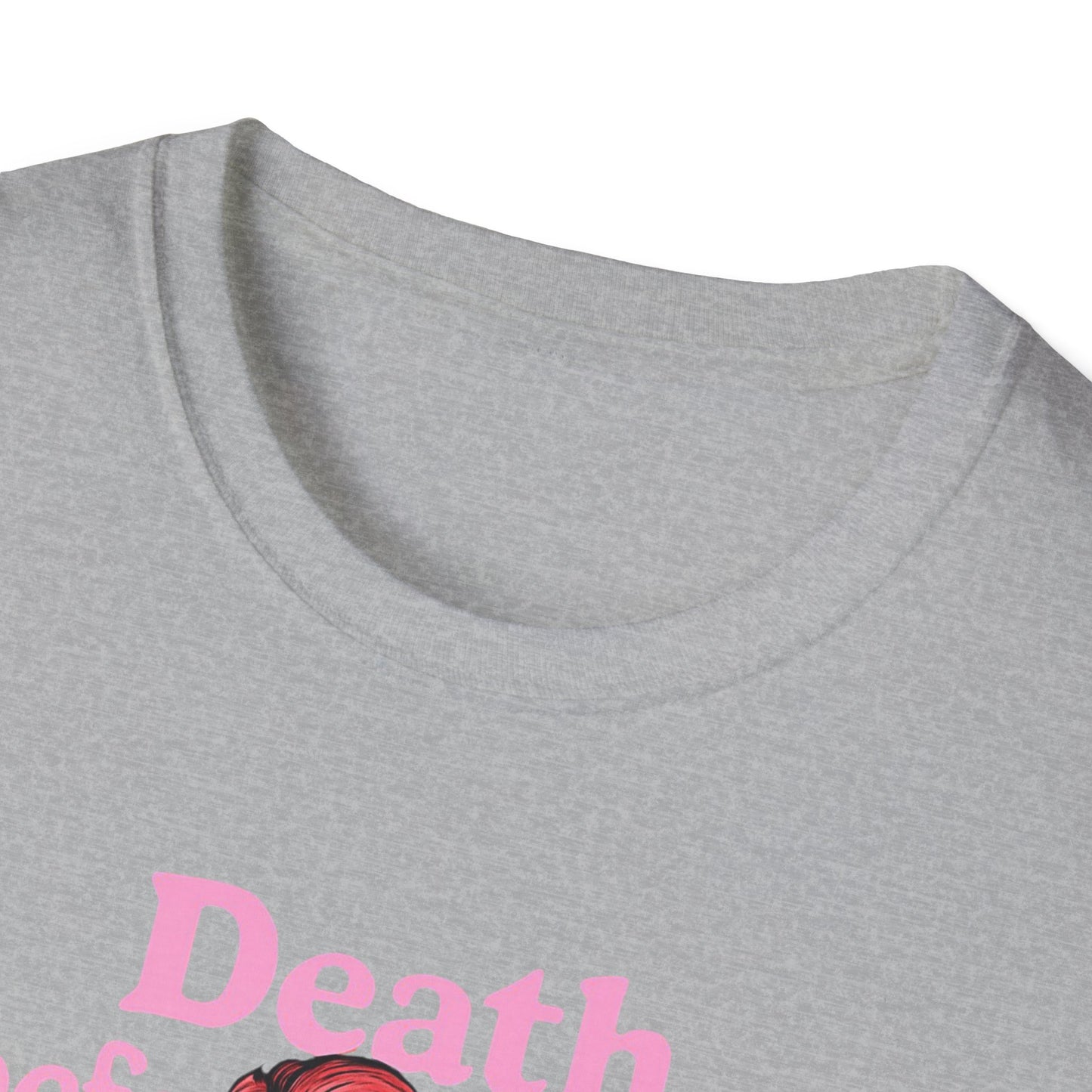 Edgy Coffee Lover T-Shirt, Fun Graphic Tee, Unisex Apparel, Death Before Decaf Shirt, Alternative Fashion, Gift for Caffeine Addicts