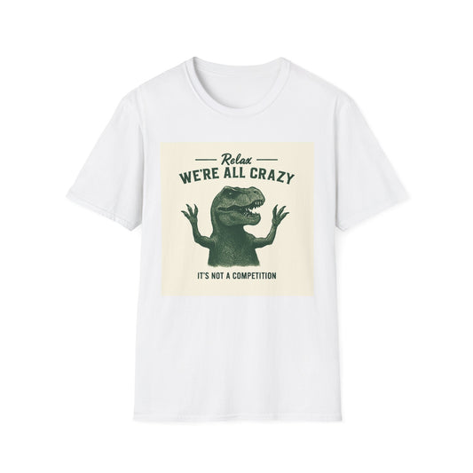 Humorous Dinosaur T-Shirt for Casual Wear, Gifts for Friends, Relaxed Style, Perfect for Birthdays, Parties, and Everyday Fun