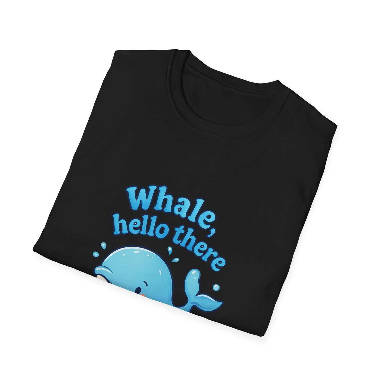 Whale Hello There T-Shirt, Cute Whale Graphic Tee, Unisex Whale Shirt, Fun Sea Life Apparel, Ocean Lover Gift, Beach Vacation Top