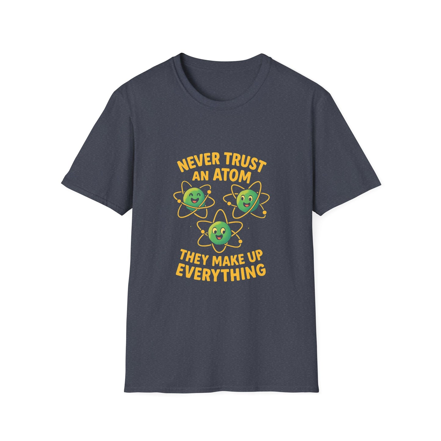 Funny Science T-Shirt, Unisex Softstyle Tee, Gift for Science Lovers, Nerdy Humor Shirt, Atom Joke Tee, Science Birthday Gift