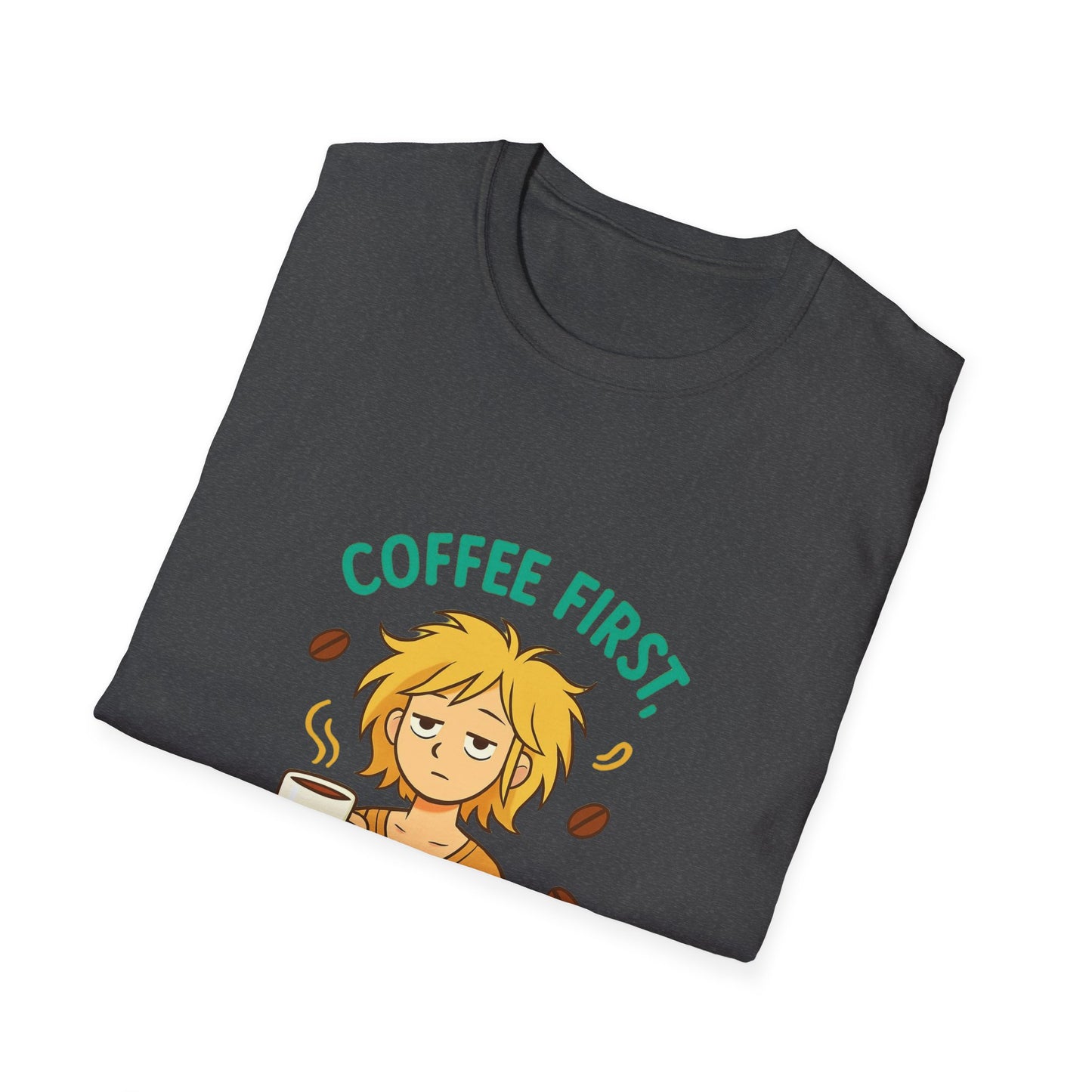 Coffee First Adulting Second T-Shirt, Funny Coffee Lover Tee, Unisex Graphic Shirt, Gift for Coffee Lovers, Adulting Humor Tee, Casual [...]
