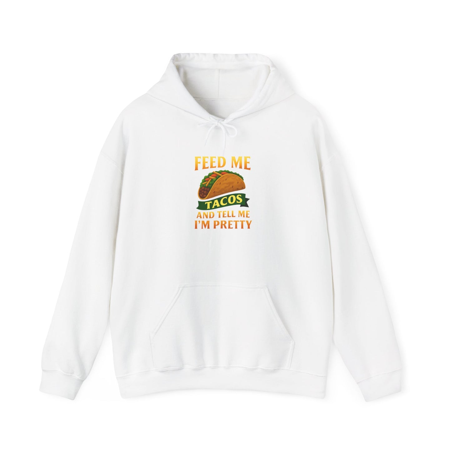 Funny Taco Lover's Hooded Sweatshirt, Foodie Sweatshirt, Gift for Taco Enthusiasts, Casual Wear, Taco Night Outfit